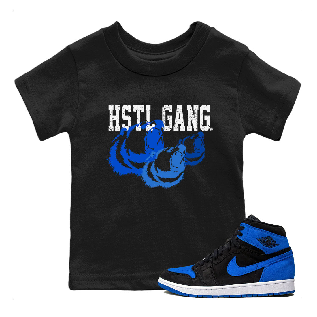 Hustle Gang snkmatch Tee Kids - Air Jordan 1 Royal Reimagined