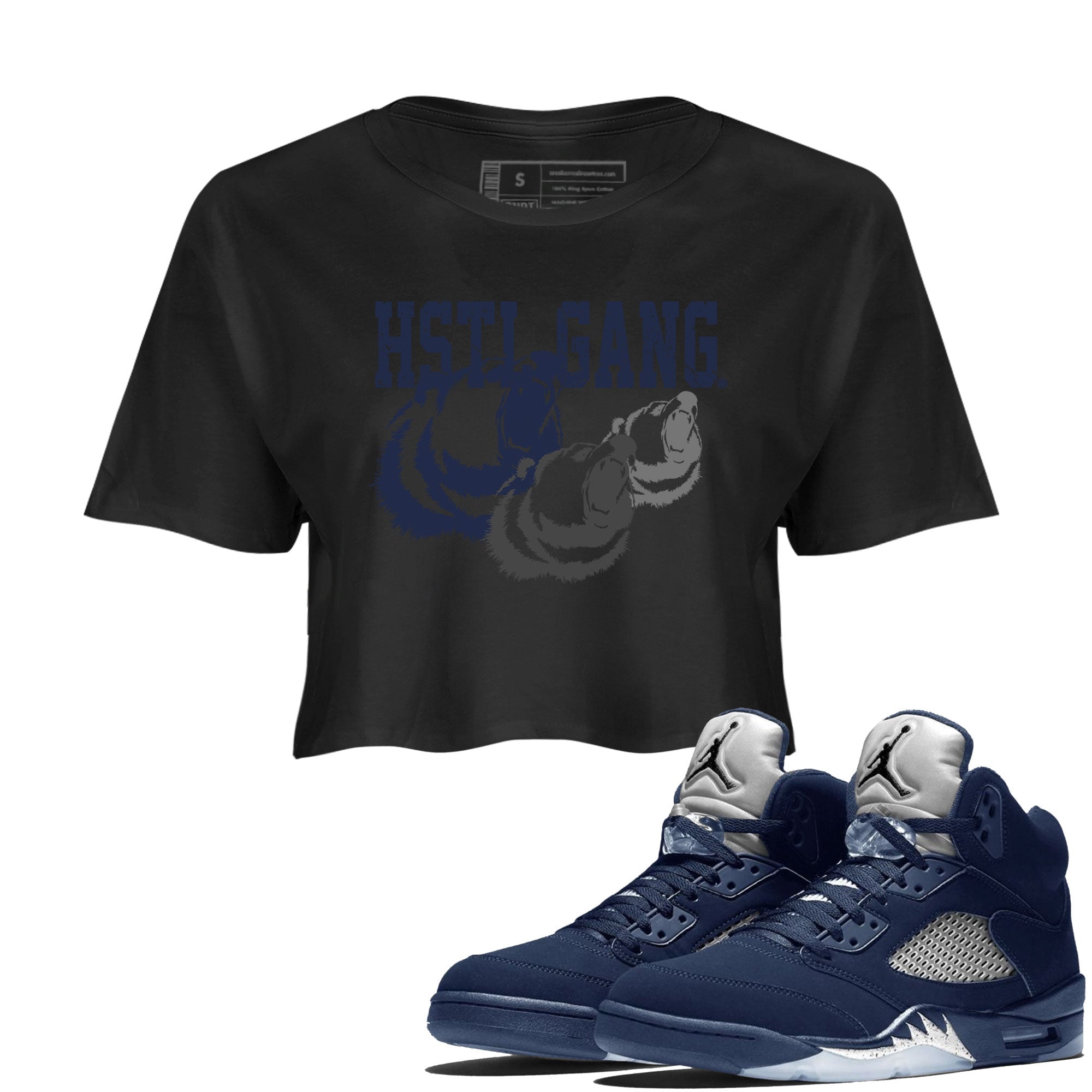 Hustle Gang snkmatch Women's Top - Air Jordan 5 Georgetown