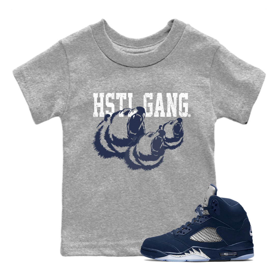 Hustle Gang snkmatch Tee Kids - Air Jordan 5 Georgetown