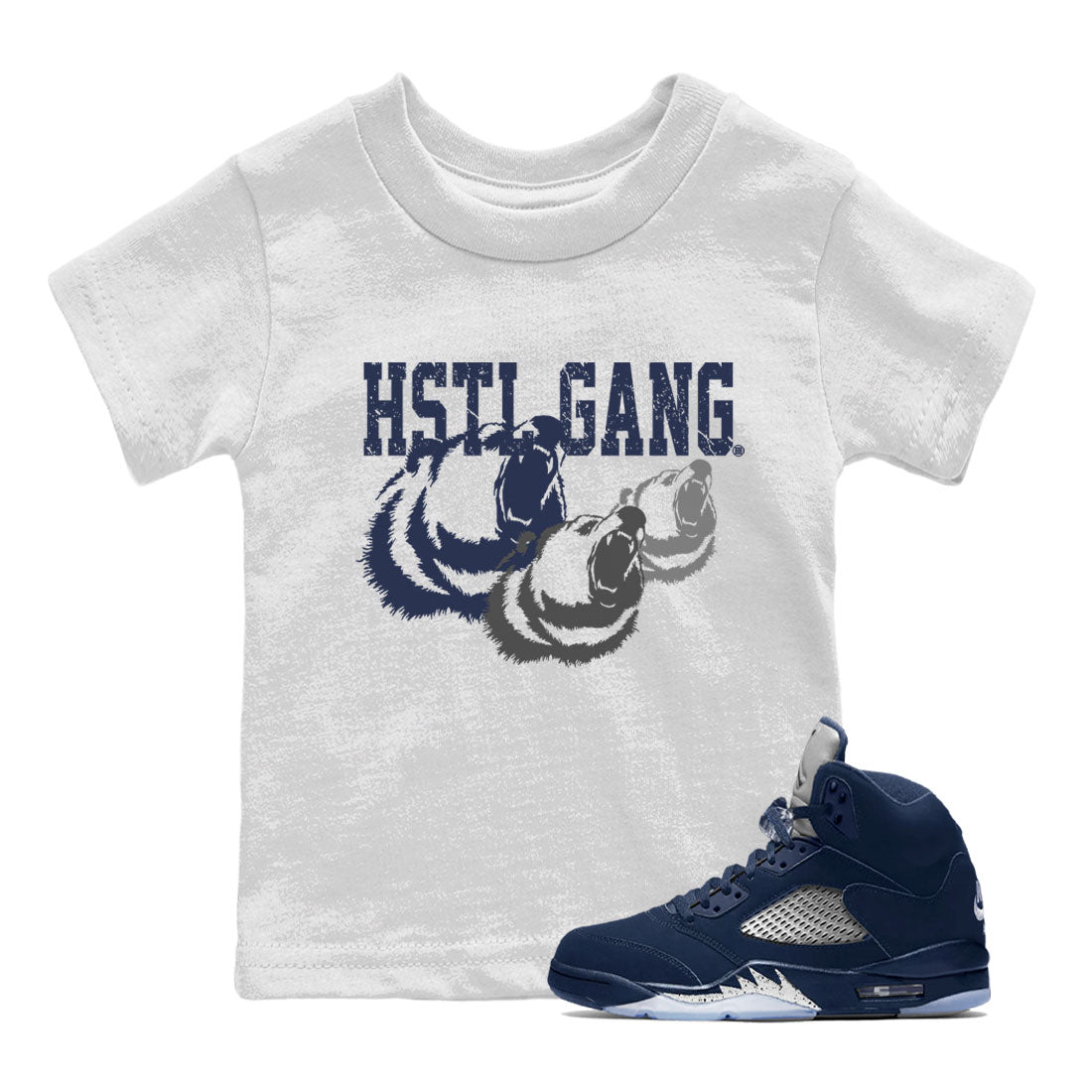 Hustle Gang snkmatch Tee Kids - Air Jordan 5 Georgetown
