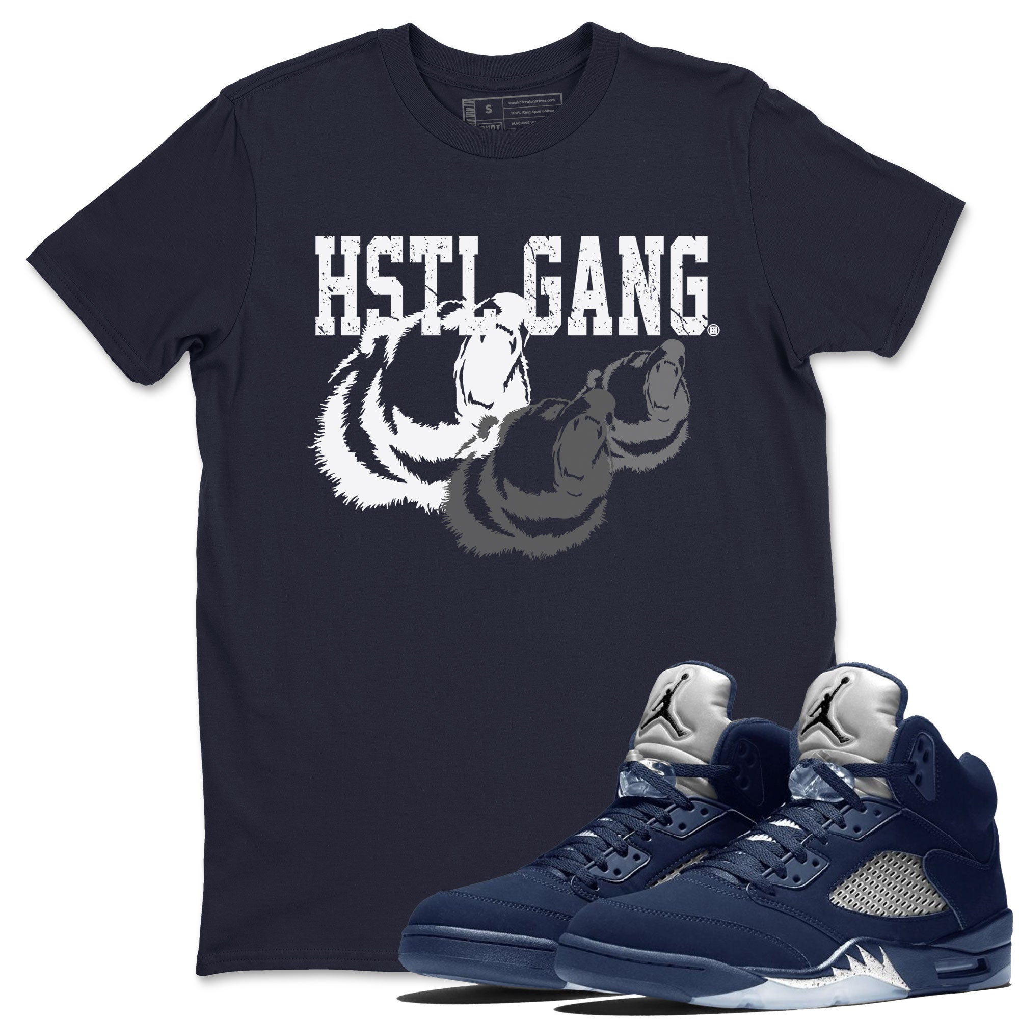 Hustle Gang snkmatch Tee - Air Jordan 5 Georgetown