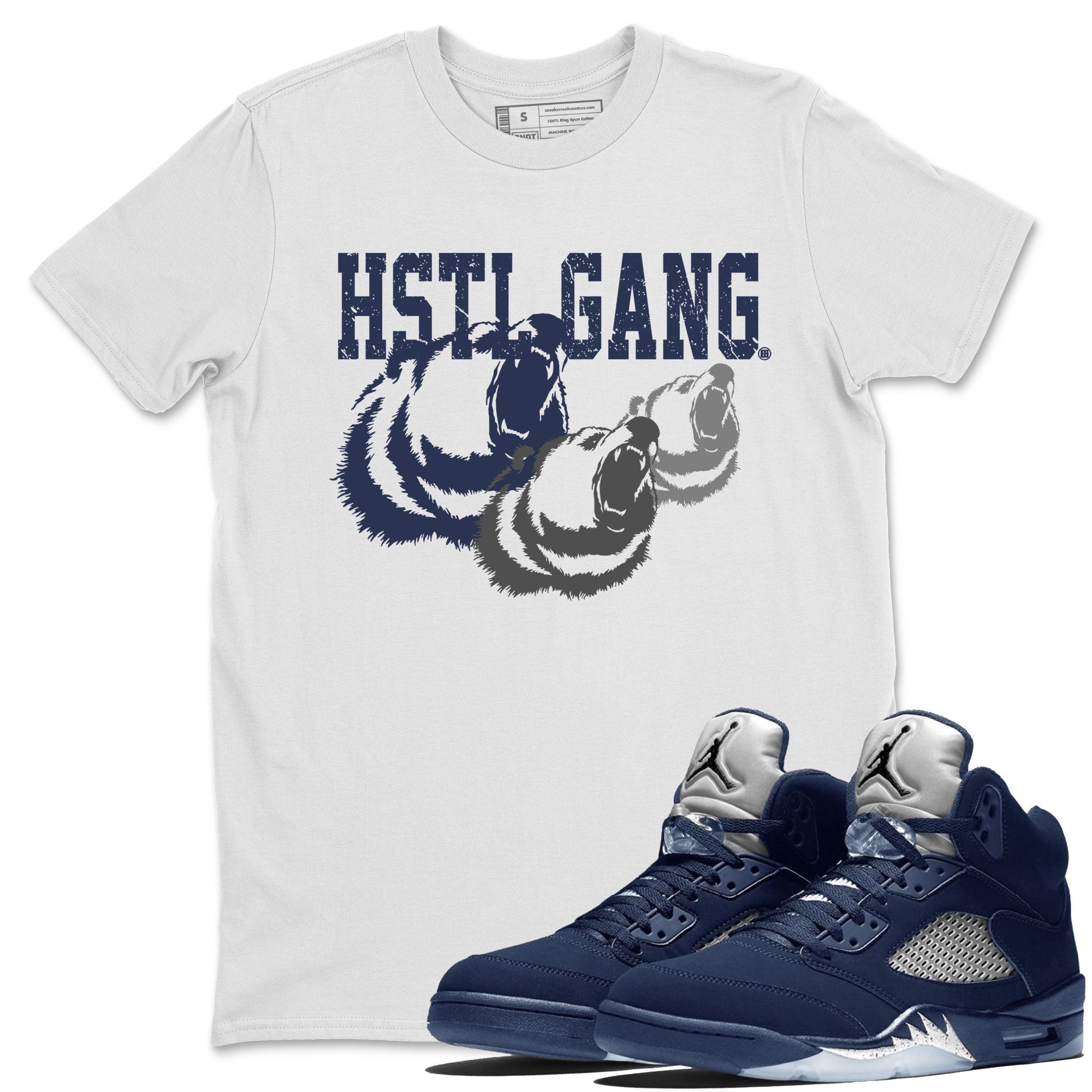 Hustle Gang snkmatch Tee - Air Jordan 5 Georgetown