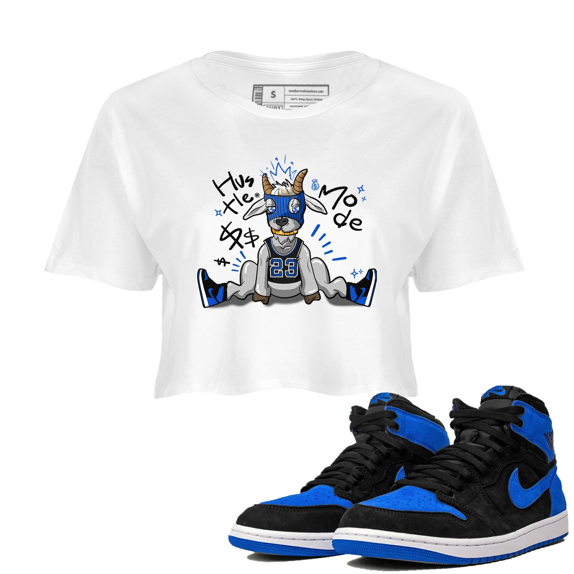 Hustle Goat snkmatch Women's Top - Air Jordan 1 Royal Reimagined