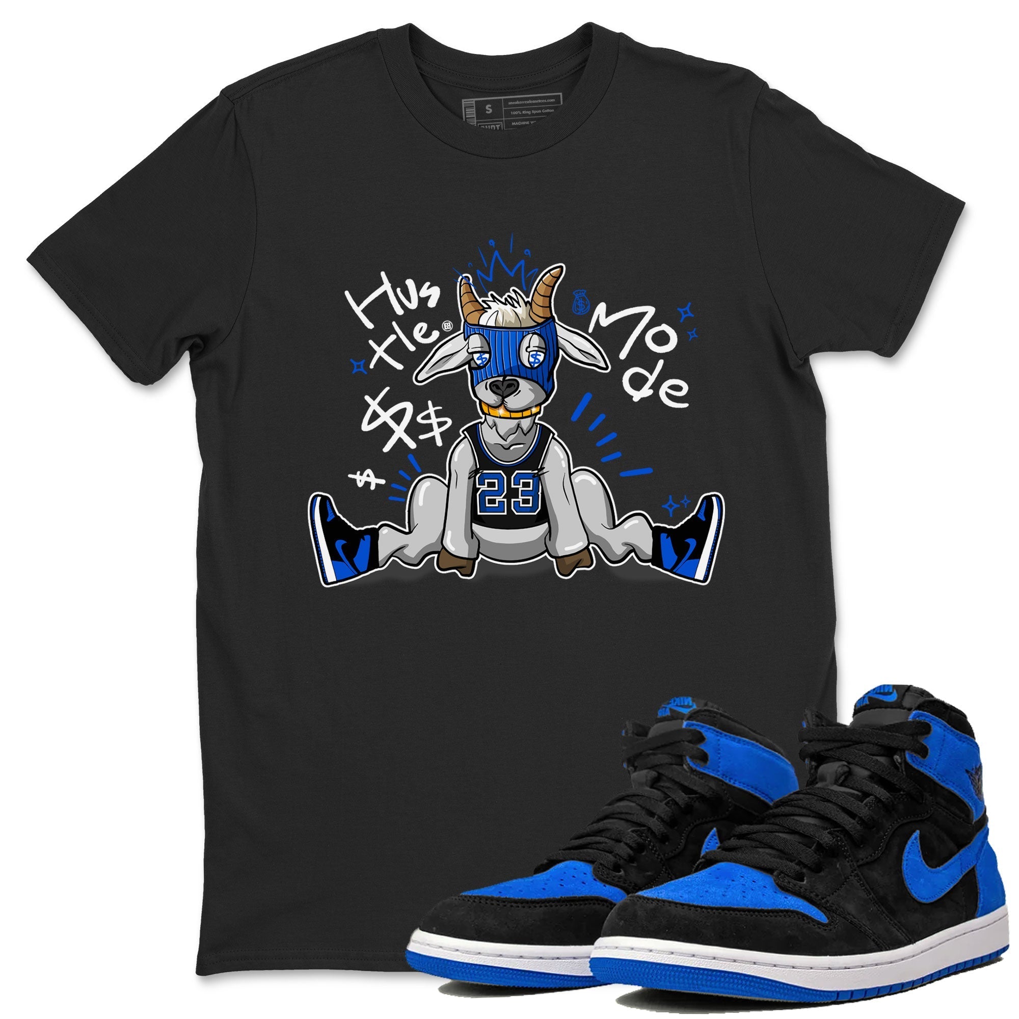 Hustle Goat snkmatch Tee - Air Jordan 1 Royal Reimagined