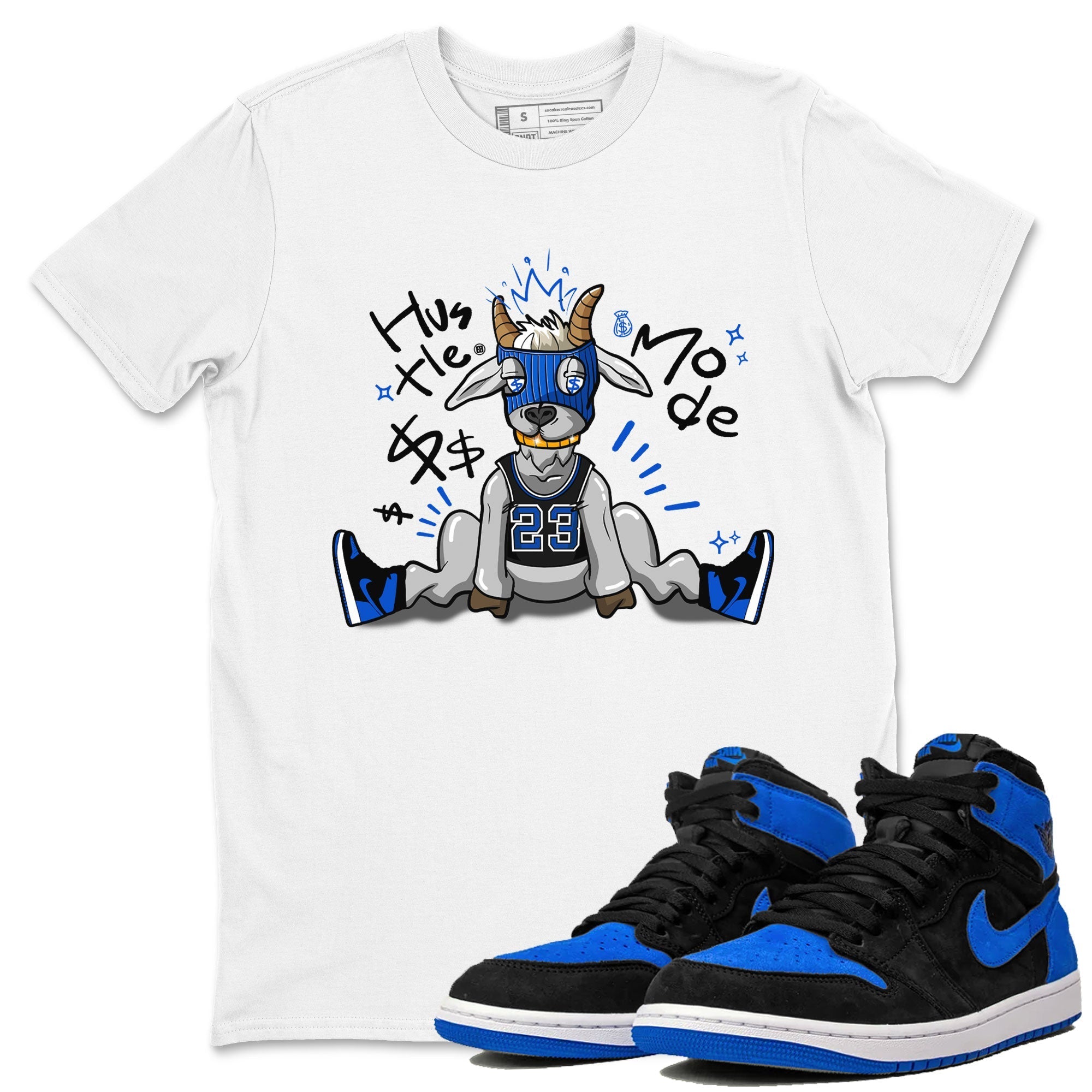 Hustle Goat snkmatch Tee - Air Jordan 1 Royal Reimagined