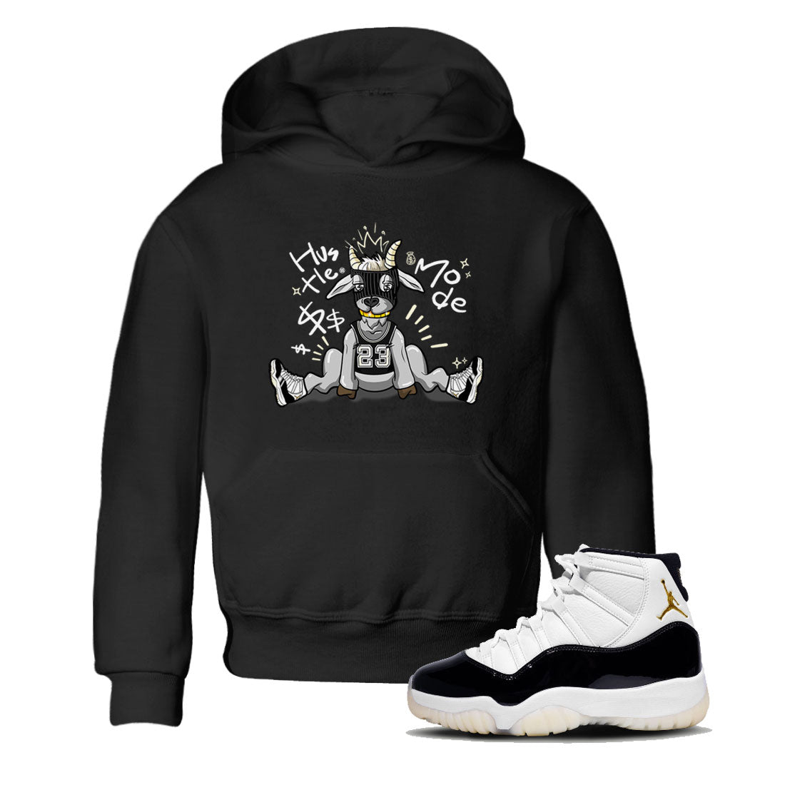 Hustle Goat snkmatch Tee Kids - Air Jordan 11 Gratitude