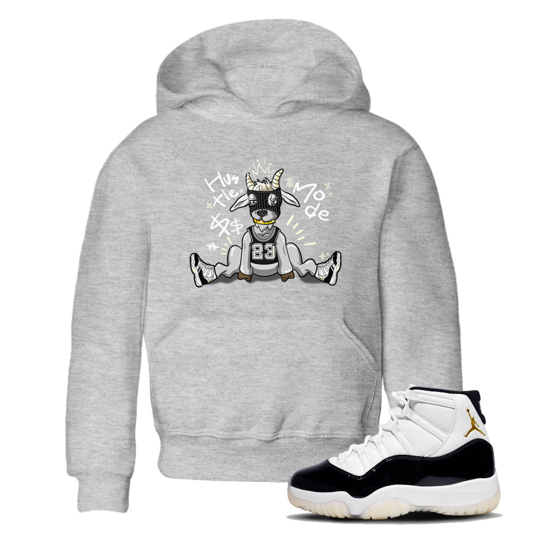 Hustle Goat snkmatch Tee Kids - Air Jordan 11 Gratitude