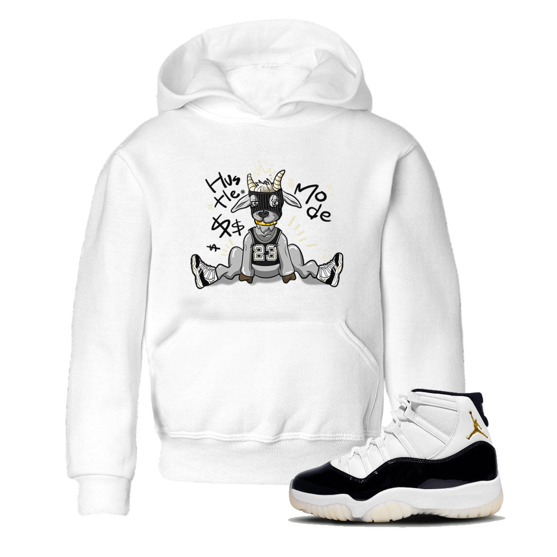 Hustle Goat snkmatch Tee Kids - Air Jordan 11 Gratitude