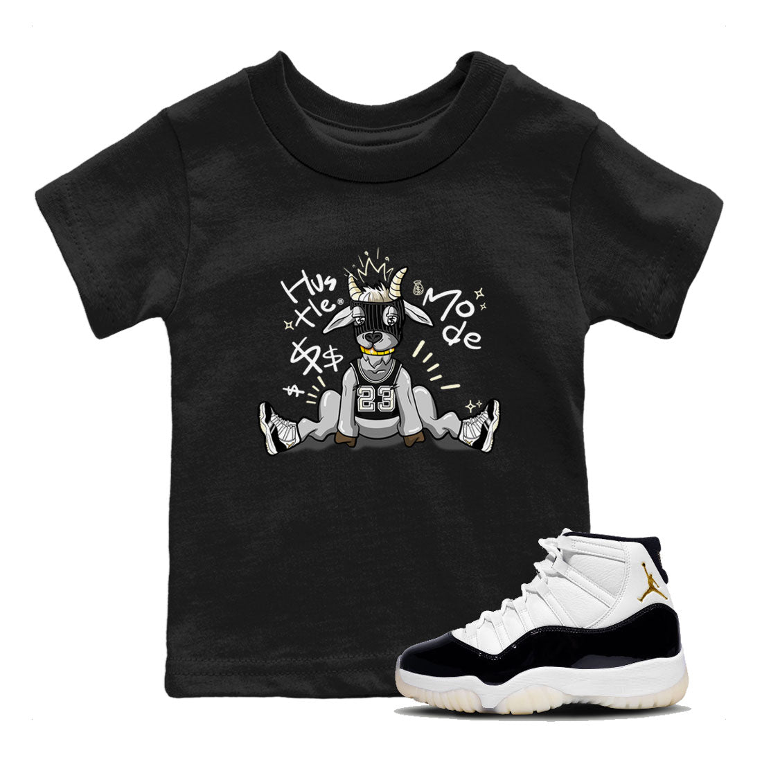 Hustle Goat snkmatch Tee Kids - Air Jordan 11 Gratitude