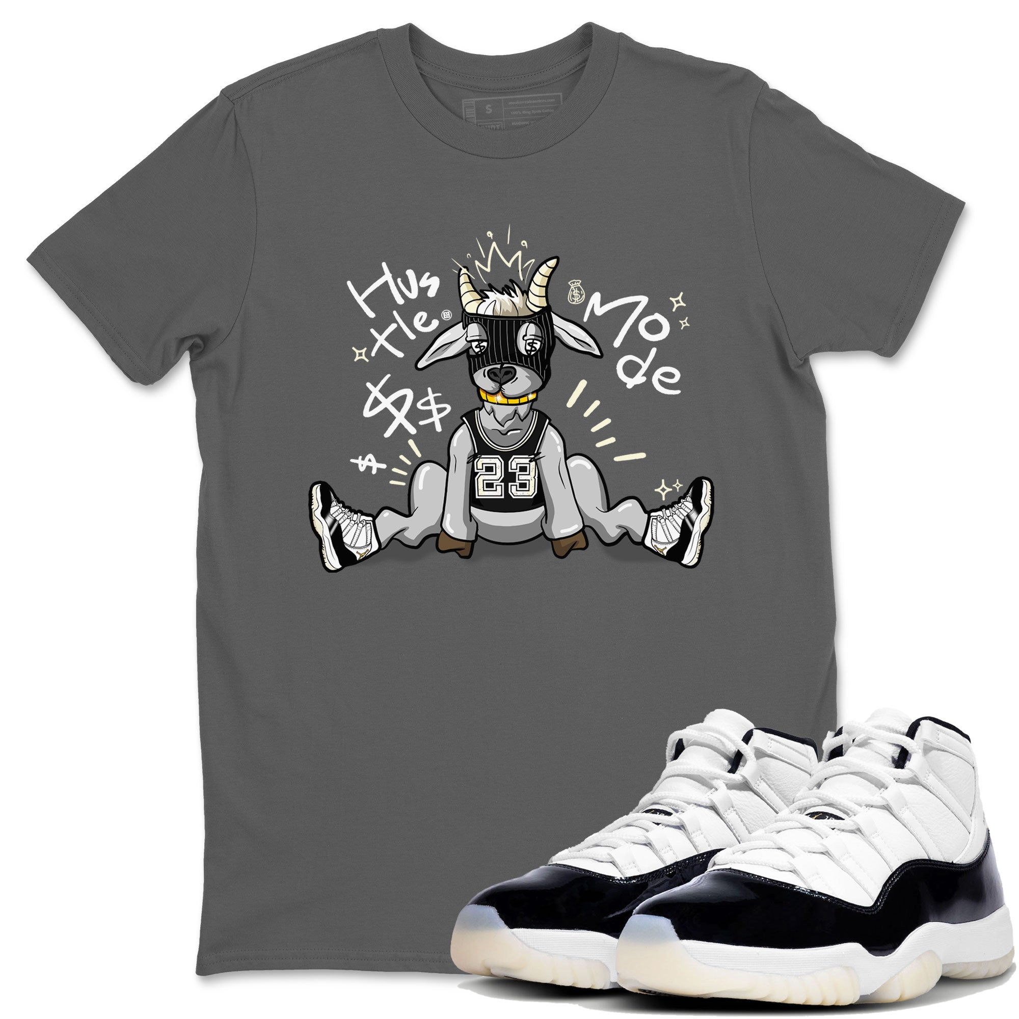 Hustle Goat snkmatch Tee - Air Jordan 11 Gratitude