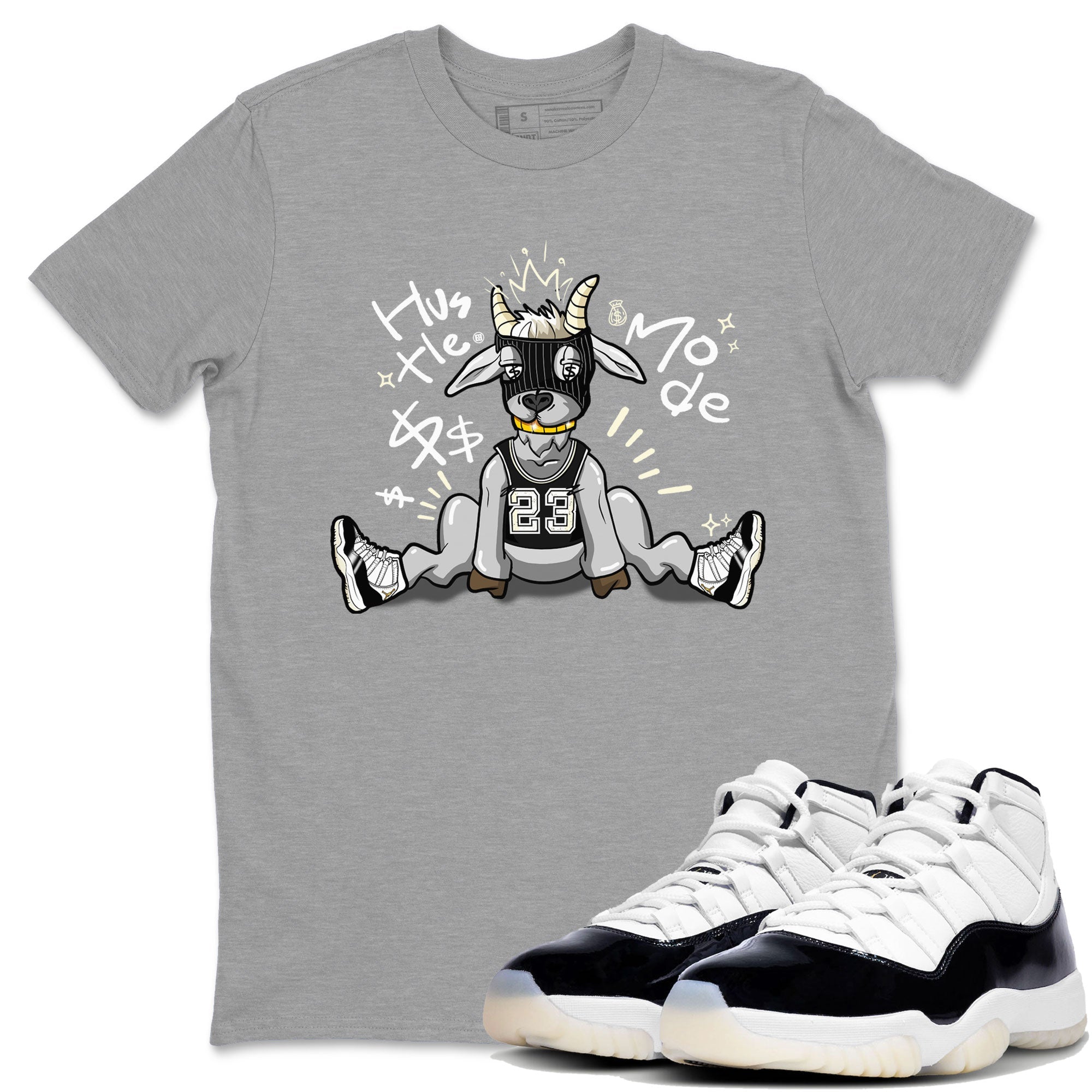 Hustle Goat snkmatch Tee - Air Jordan 11 Gratitude