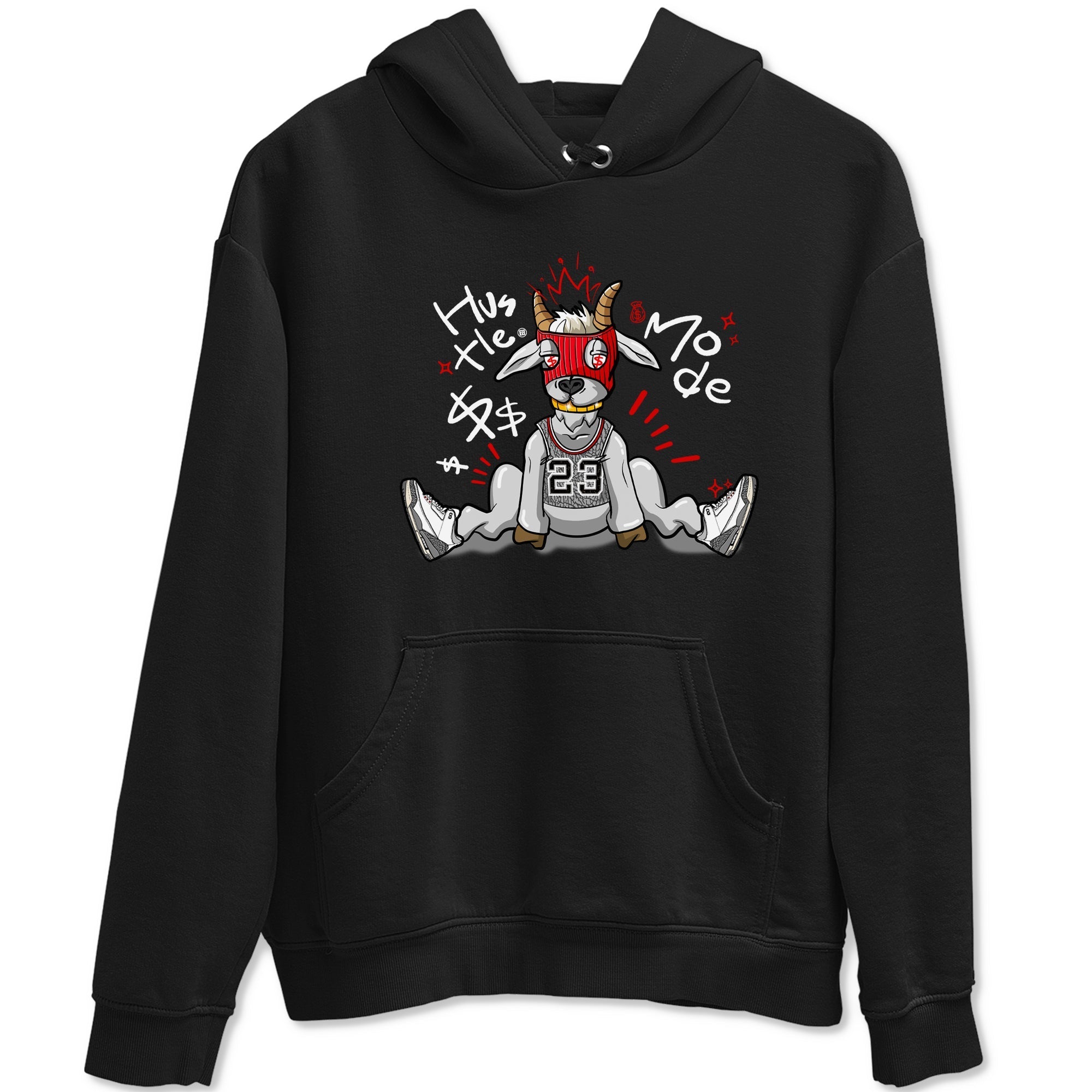 Hustle Goat snkmatch Tees - Air Jordan 3 Cement Grey