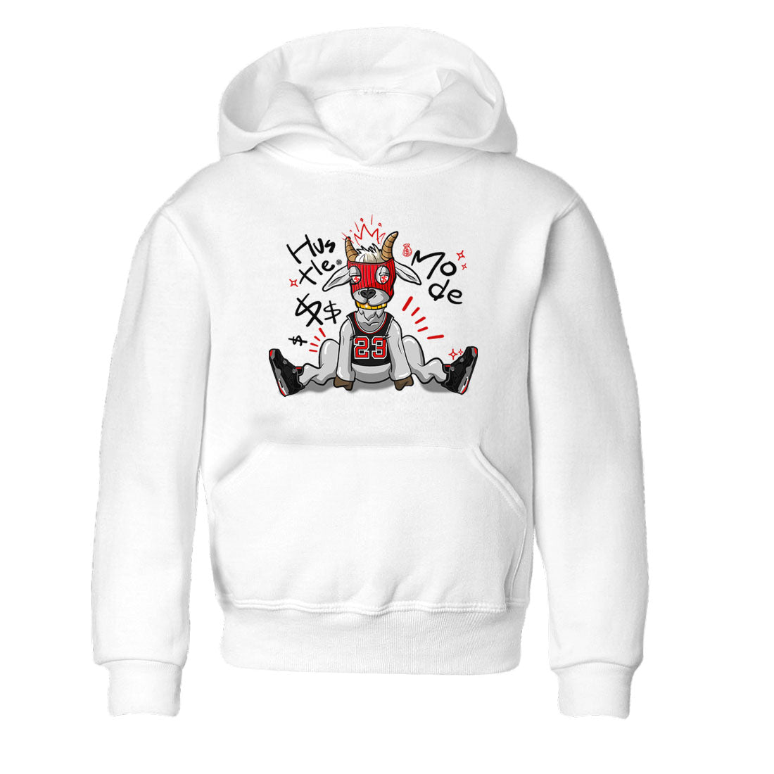 Hustle Goat snkmatch Tees Kids - Air Jordan 4 Bred Reimagined