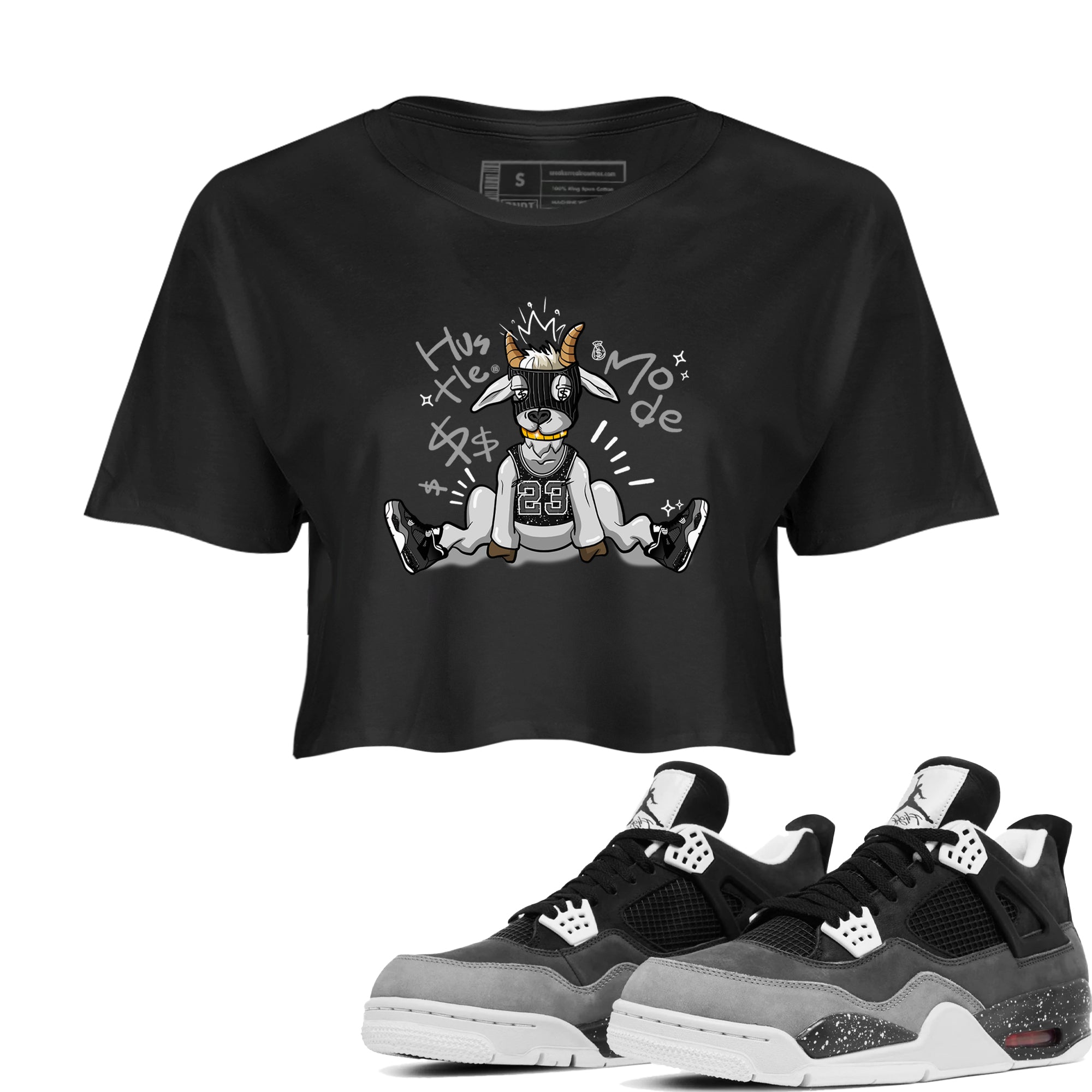 Hustle Goat snkmatch Women's Top - Air Jordan 4 Fear