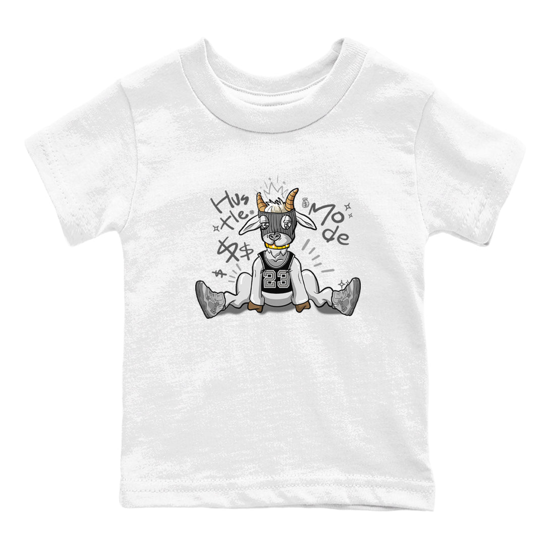 Hustle Goat snkmatch Tees Kids - Air Jordan 4 Wet Cement