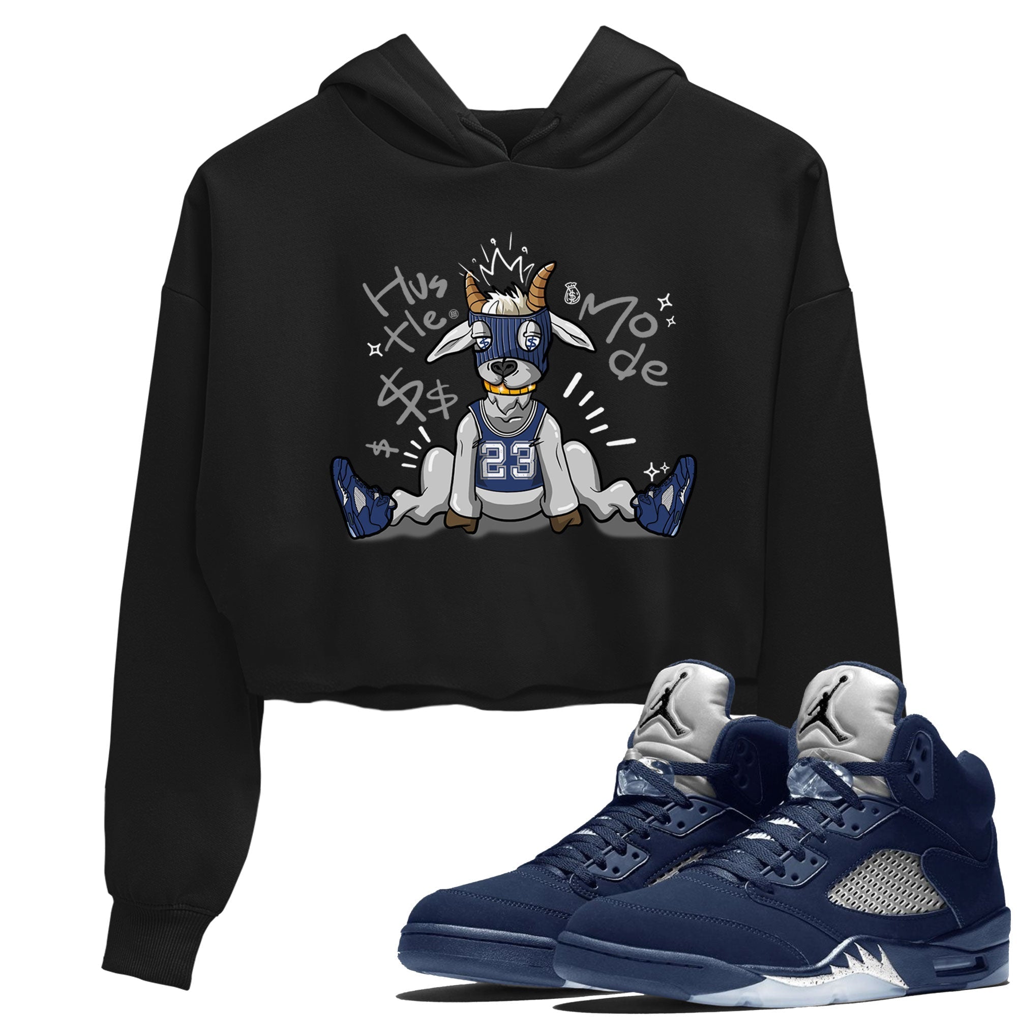 Hustle Goat snkmatch Women's Top - Air Jordan 5 Georgetown