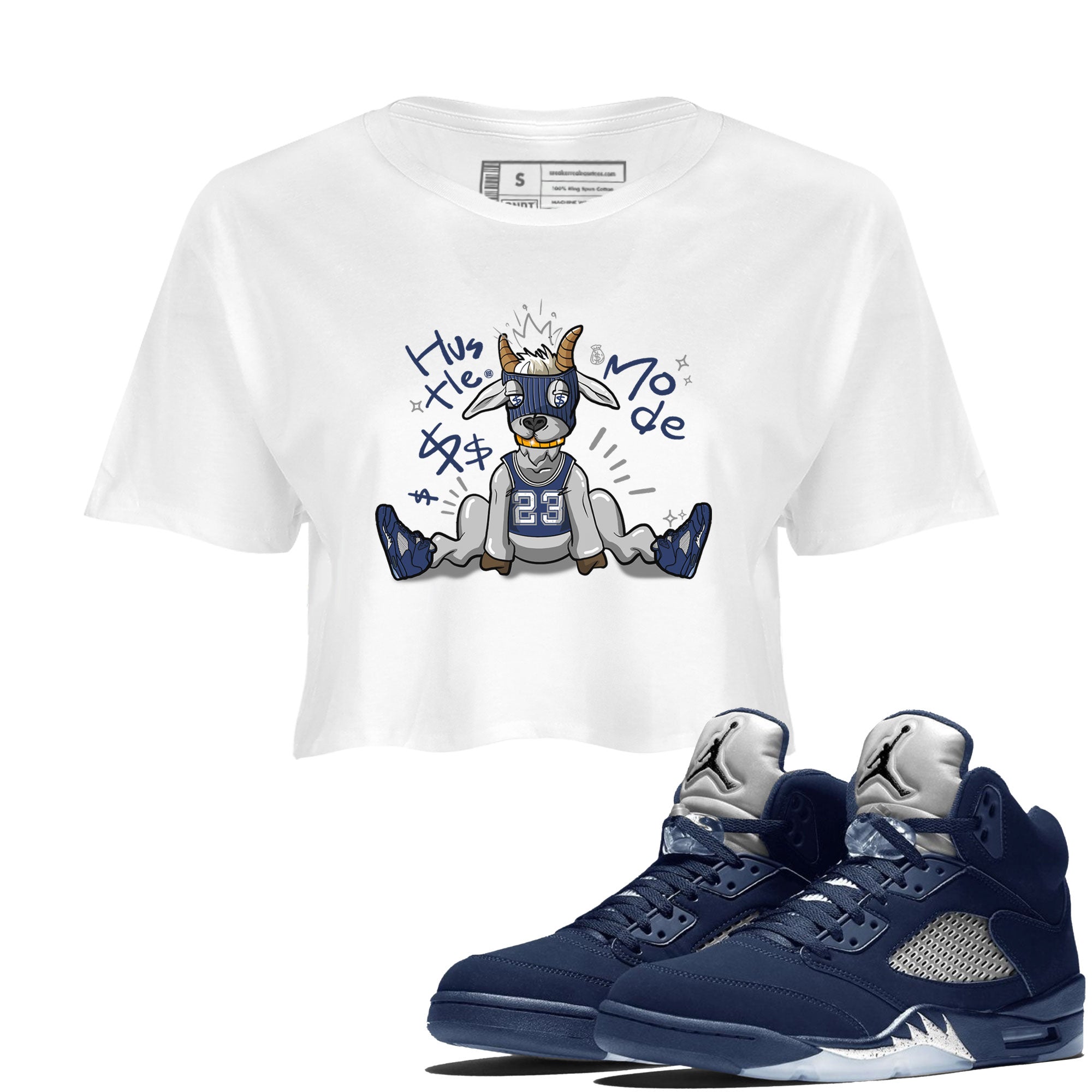 Hustle Goat snkmatch Women's Top - Air Jordan 5 Georgetown