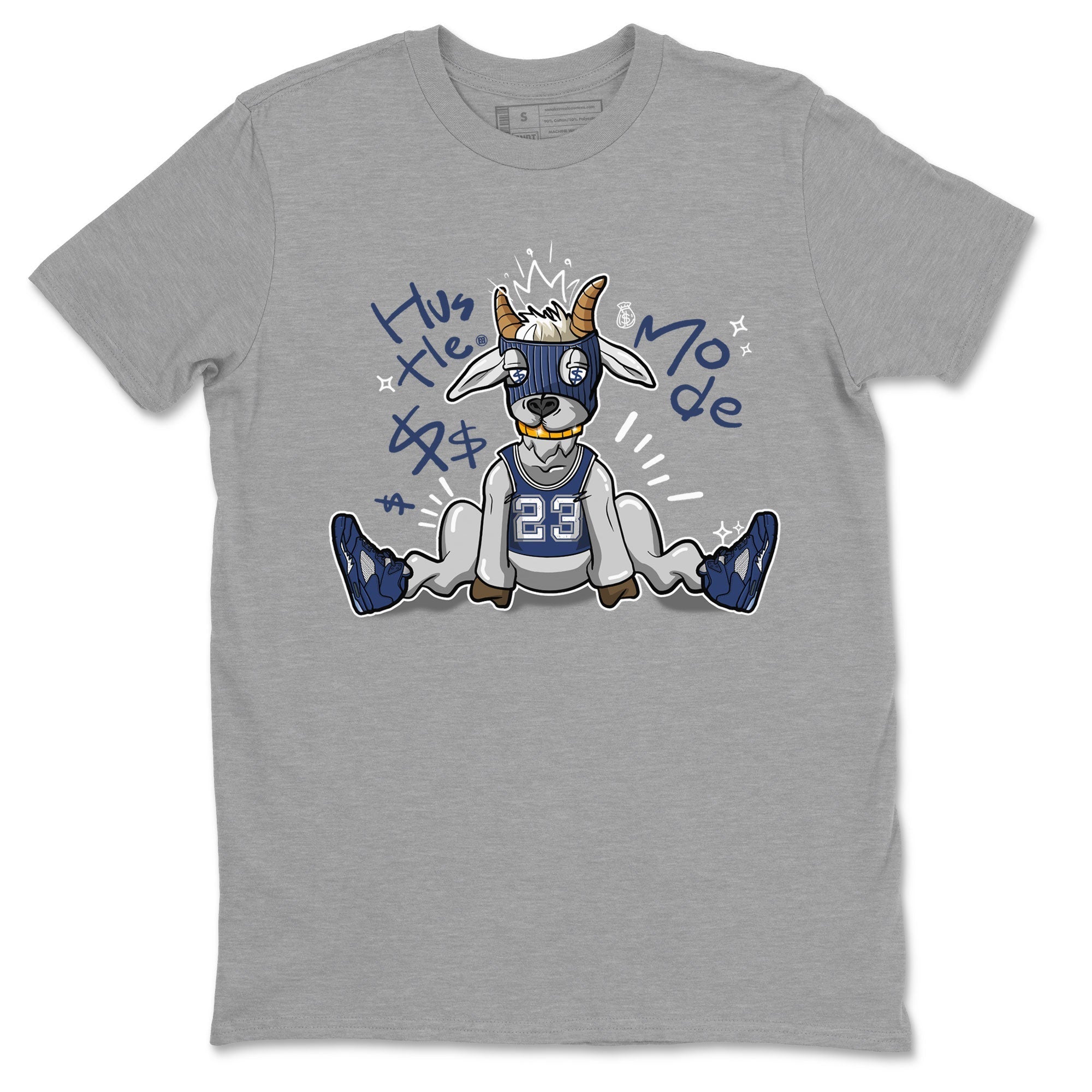 Hustle Goat snkmatch Tee - Air Jordan 5 Georgetown