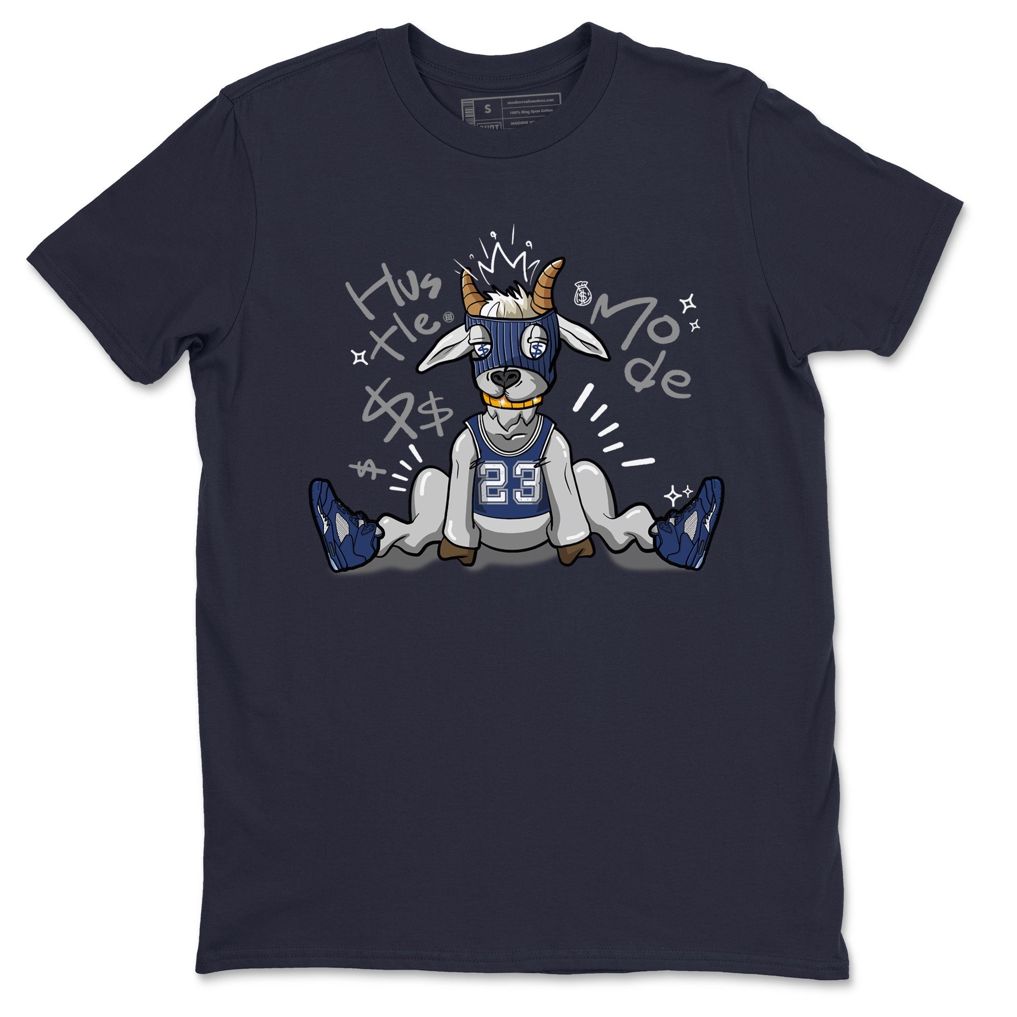 Hustle Goat snkmatch Tee - Air Jordan 5 Georgetown