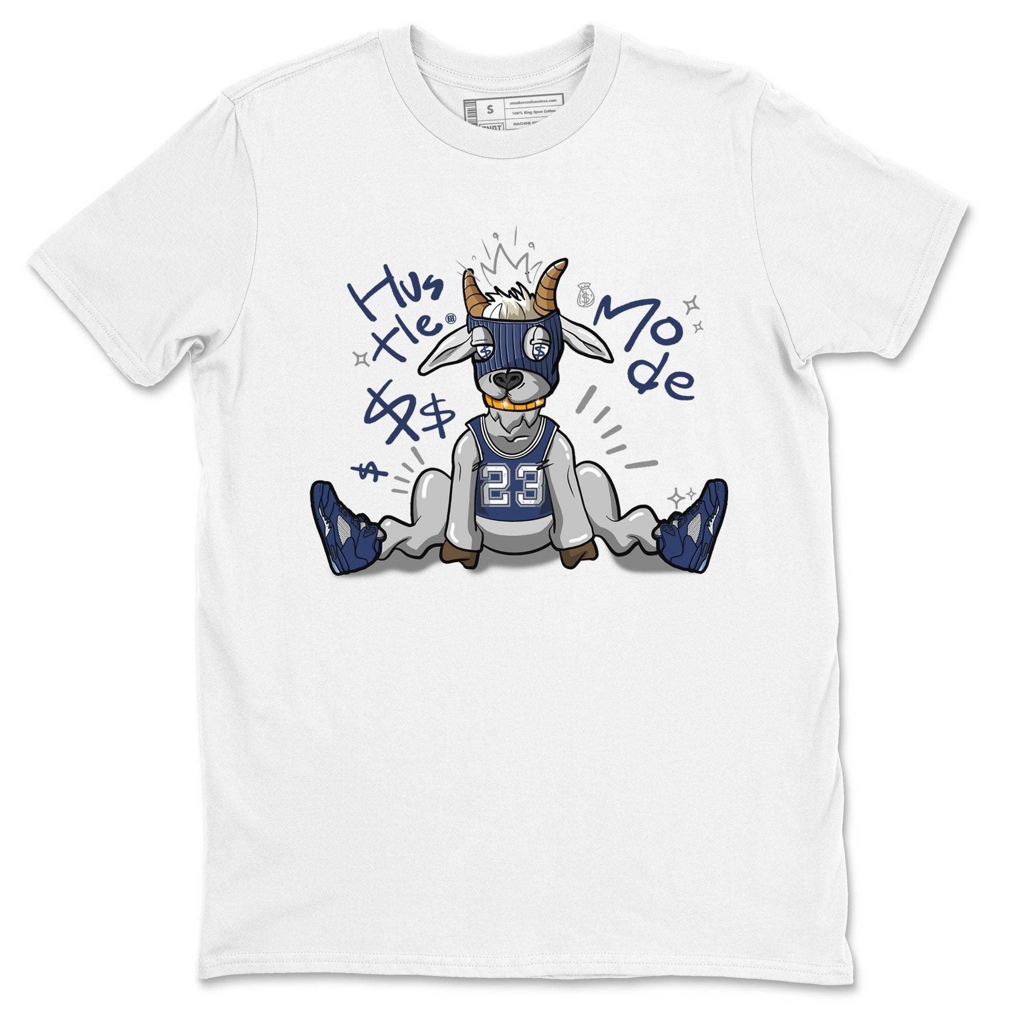Hustle Goat snkmatch Tee - Air Jordan 5 Georgetown