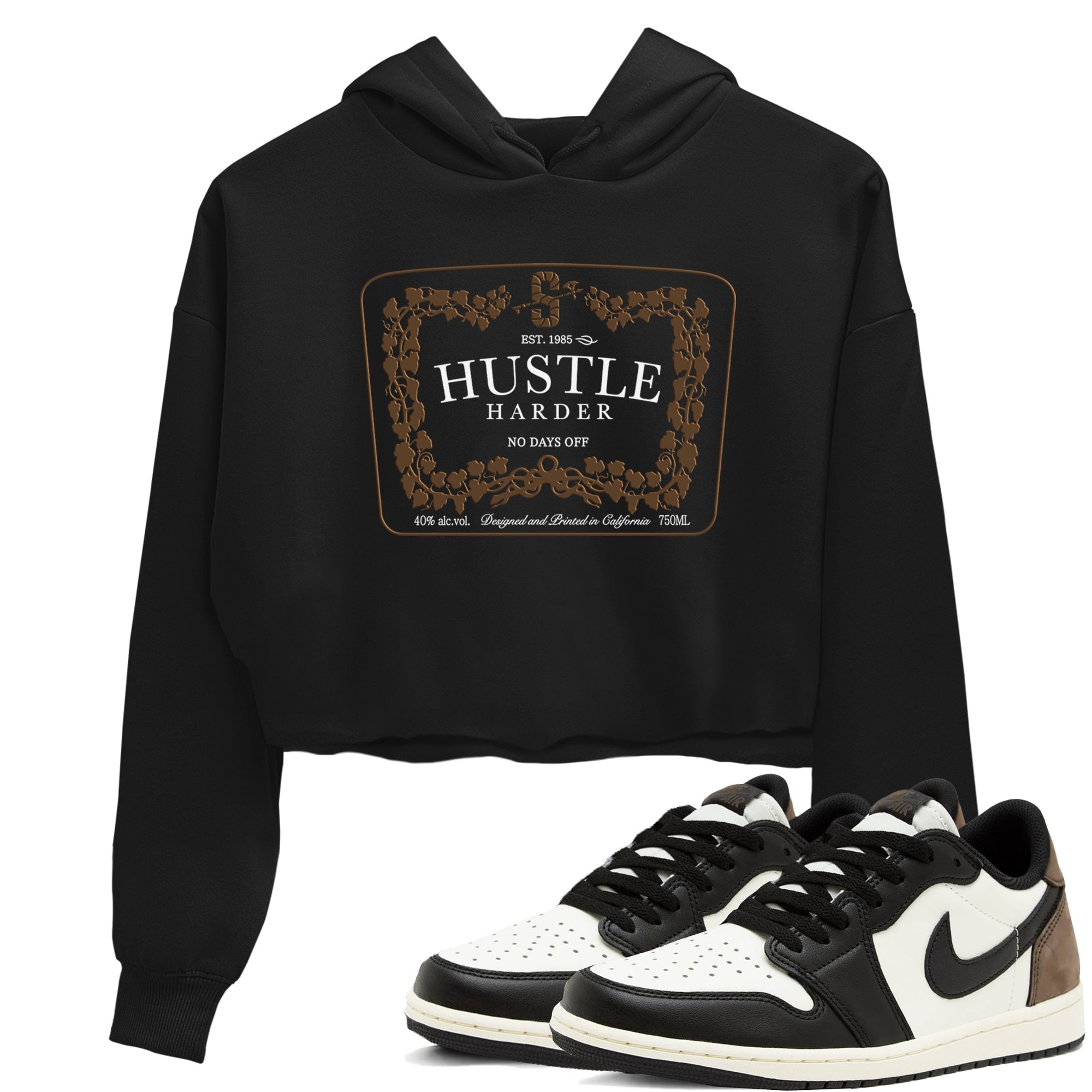 Hustle Harder snkmatch Women's Top - Air Jordan 1 Mocha