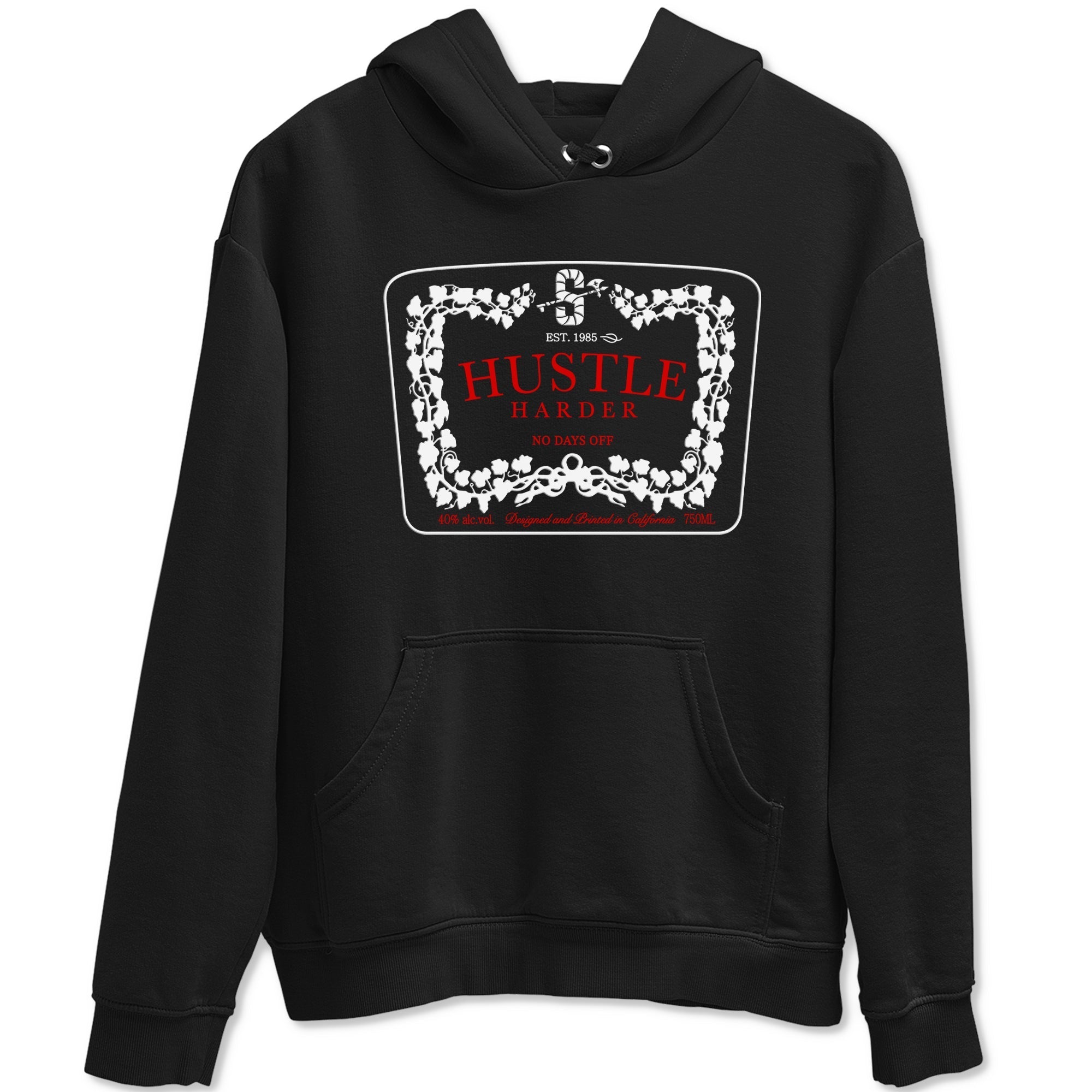 Hustle Harder snkmatch Tees - Air Jordan 11 Bred Velvet
