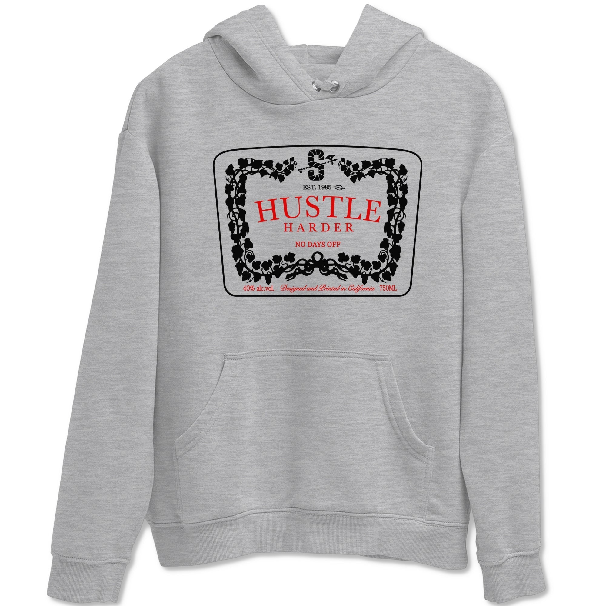 Hustle Harder snkmatch Tees - Air Jordan 11 Bred Velvet