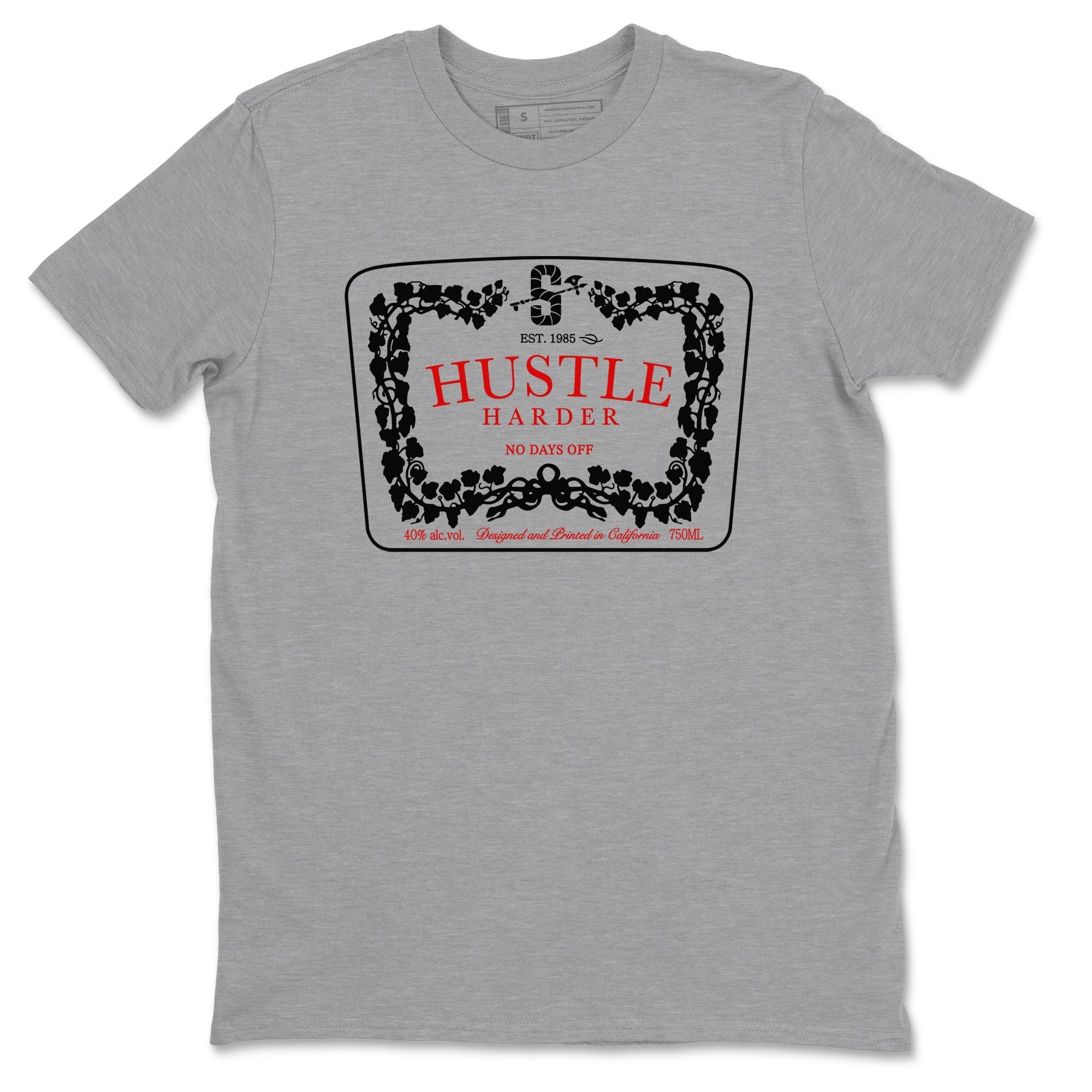 Hustle Harder snkmatch Tees - Air Jordan 11 Bred Velvet