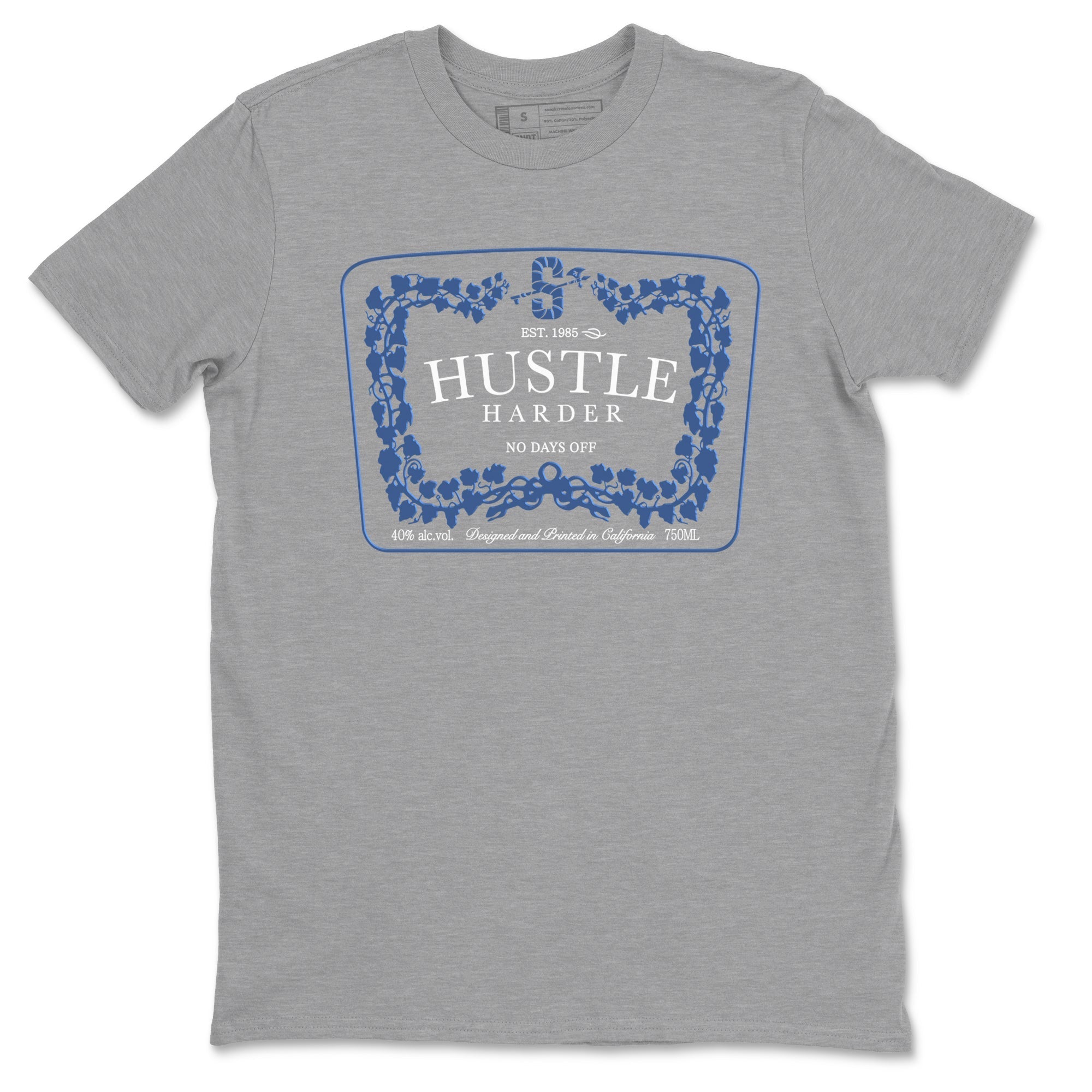 Hustle Harder snkmatch Tees - Air Jordan 11 Diffused Blue