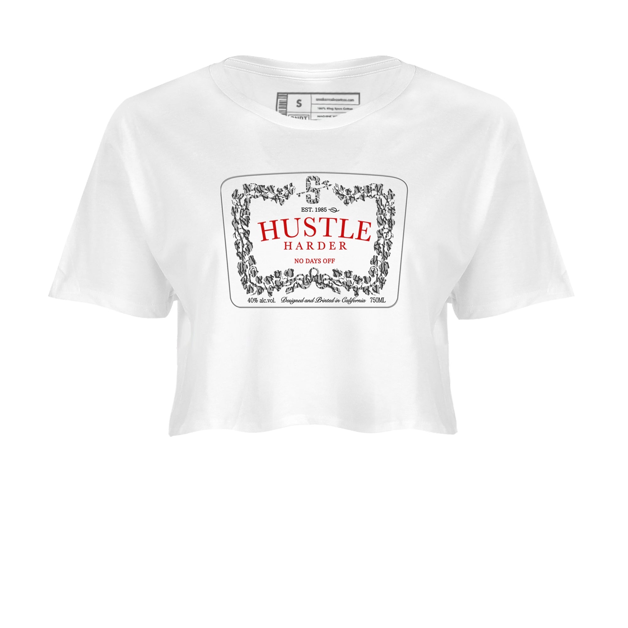 Hustle Harder snkmatch Women's Top - Air Jordan 3 Cement Grey