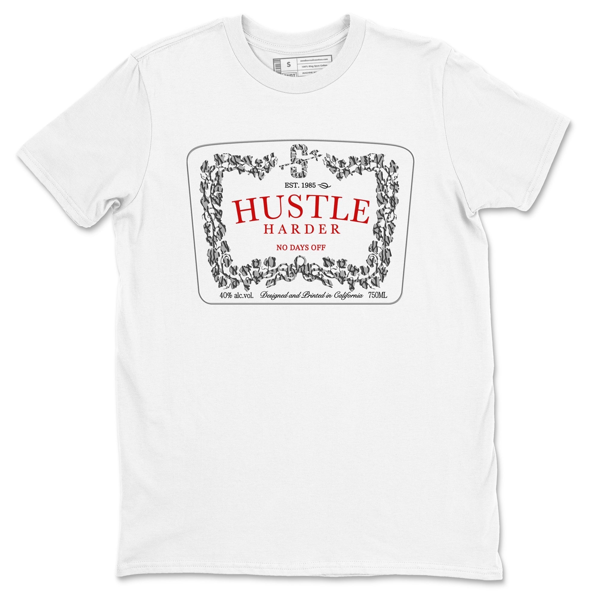 Hustle Harder snkmatch Tees - Air Jordan 3 Cement Grey