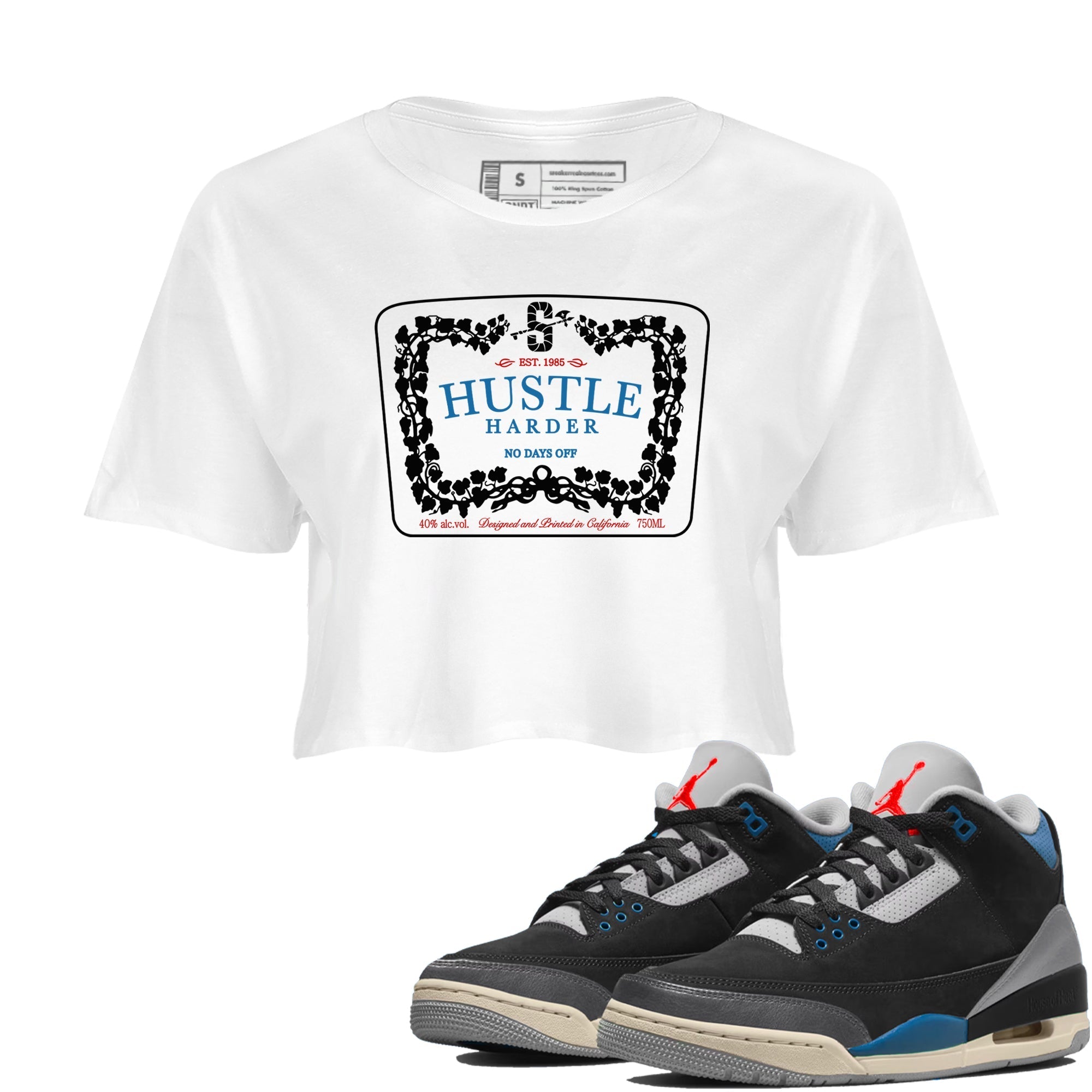 Hustle Harder snkmatch Women's Top - Air Jordan 3 Rare Air