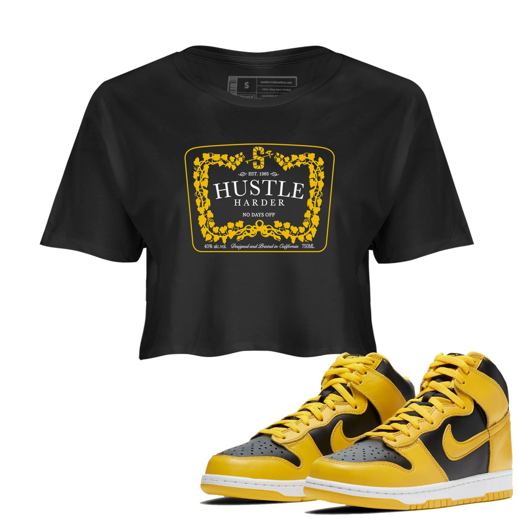 Hustle Harder snkmatch Women's Top - Dunk High Pollen