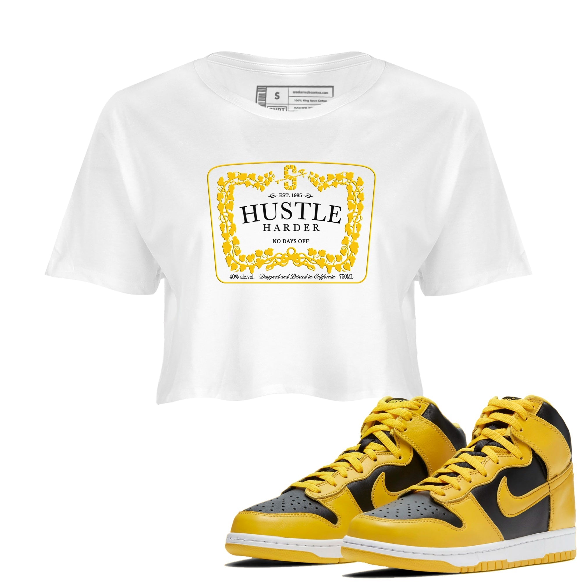 Hustle Harder snkmatch Women's Top - Dunk High Pollen