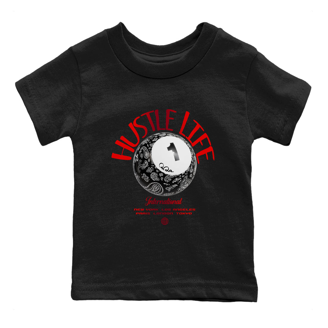 Hustle Life snkmatch Tee Kids - Air Jordan 1 Satin Bred