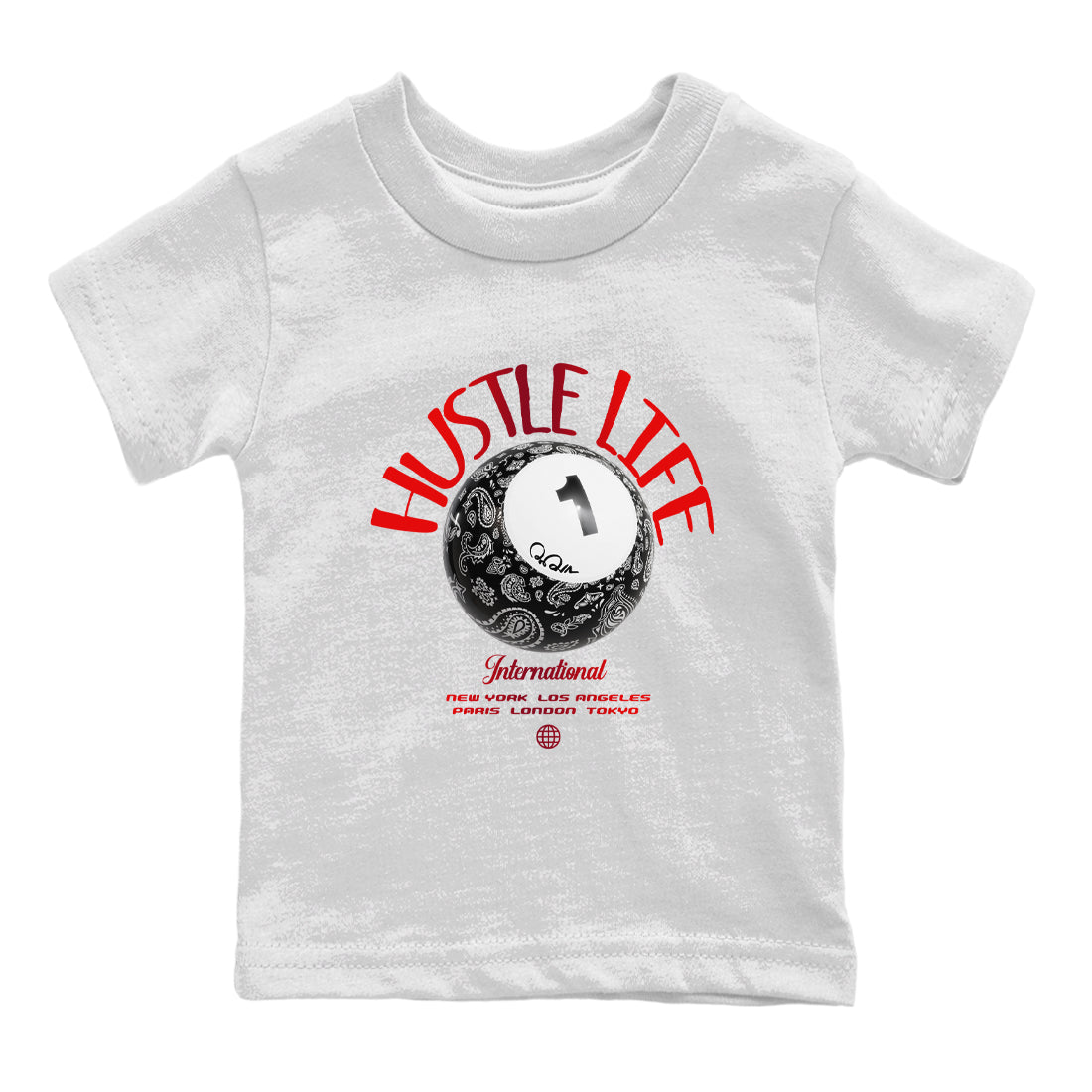 Hustle Life snkmatch Tee Kids - Air Jordan 1 Satin Bred