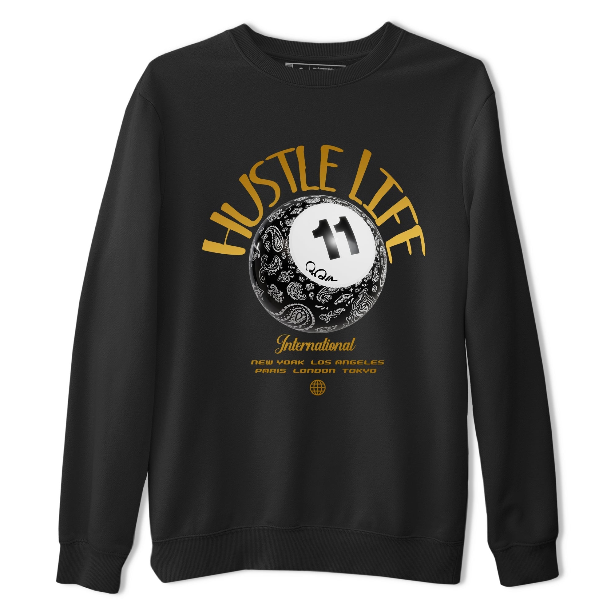 Hustle Life snkmatch Tee - Air Jordan 11 Gratitude