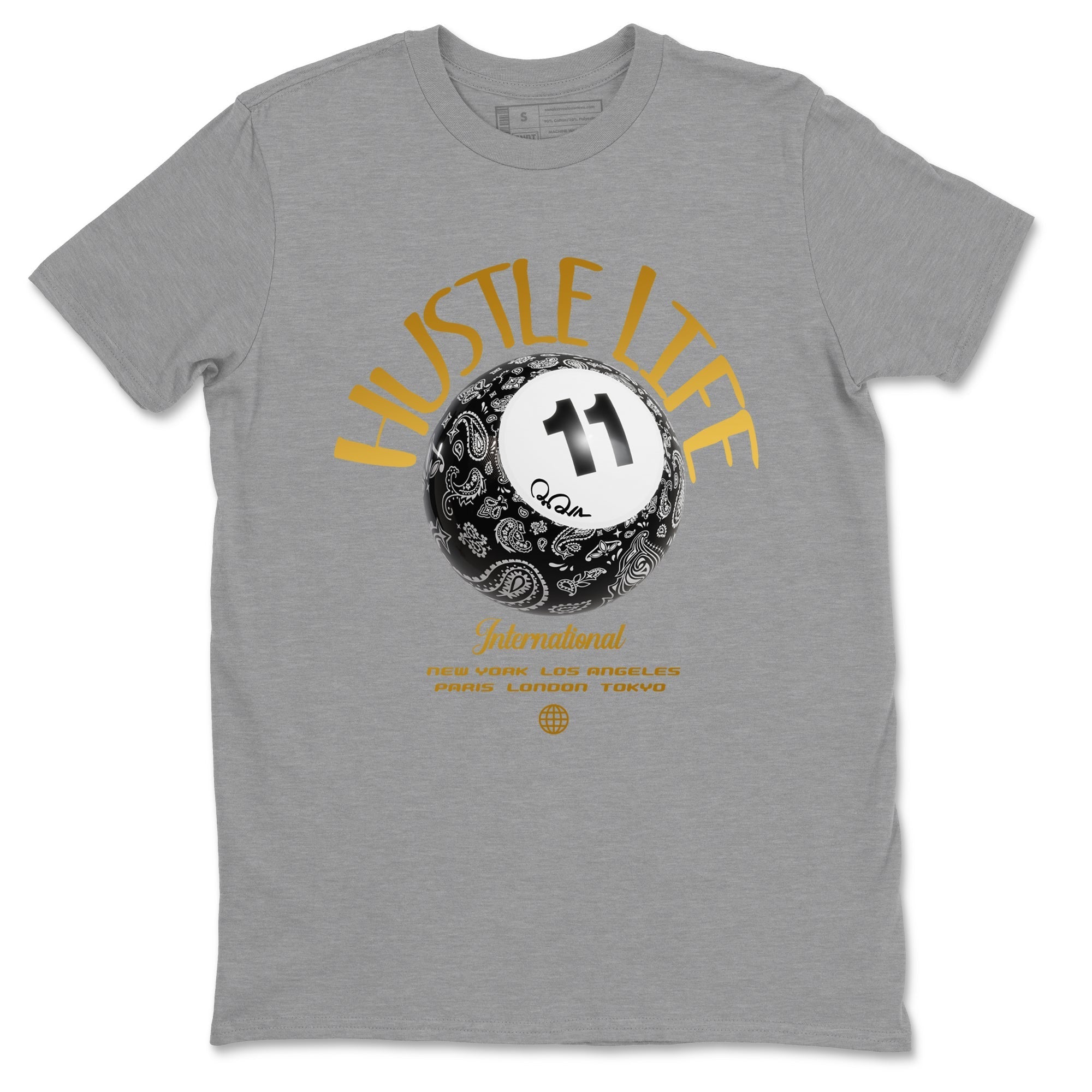 Hustle Life snkmatch Tee - Air Jordan 11 Gratitude