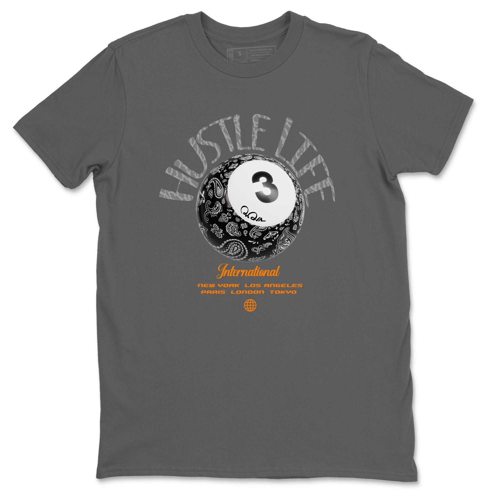 Hustle Life snkmatch Tee - Air Jordan 3 Fear