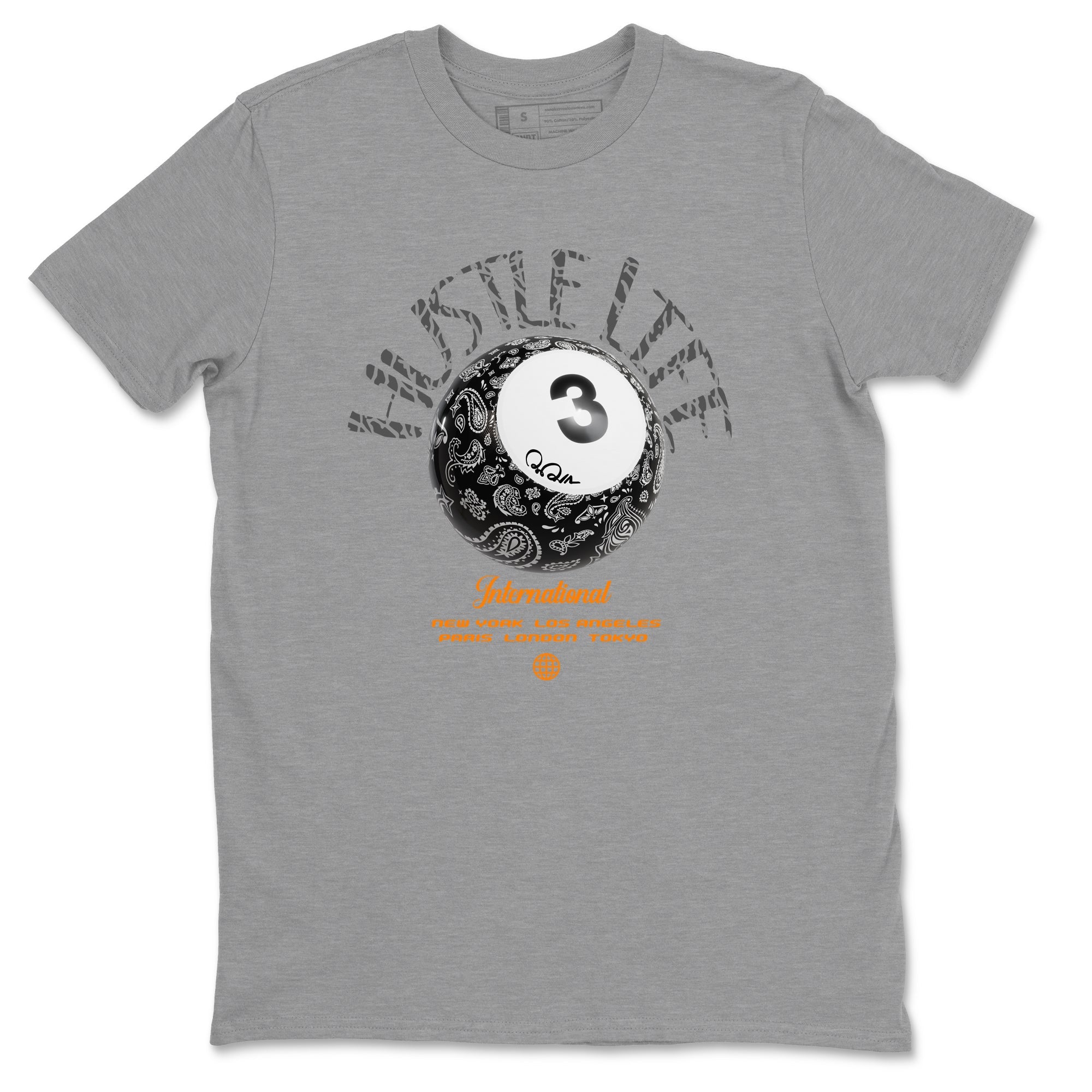 Hustle Life snkmatch Tee - Air Jordan 3 Fear