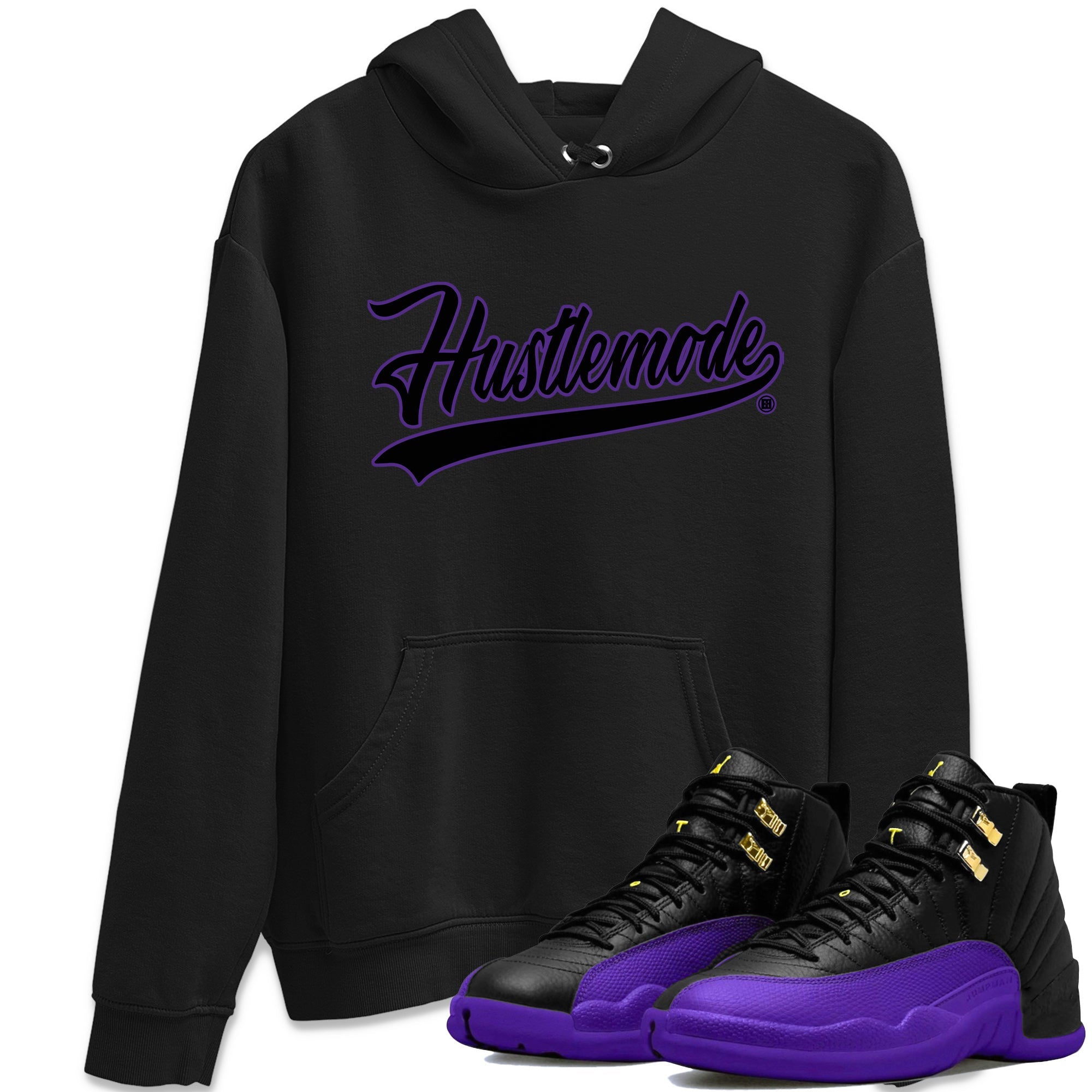 Hustle Mode Unisex Tops - Air Jordan 12 Field Purple