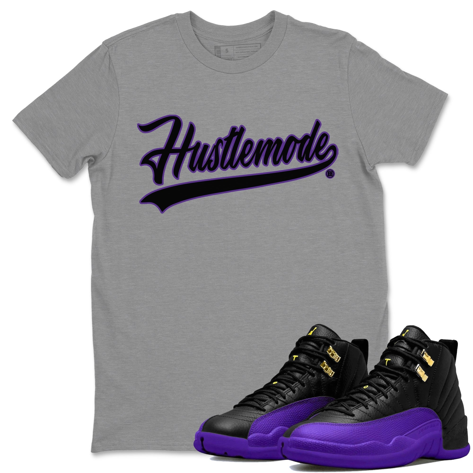 Hustle Mode Unisex Tops - Air Jordan 12 Field Purple