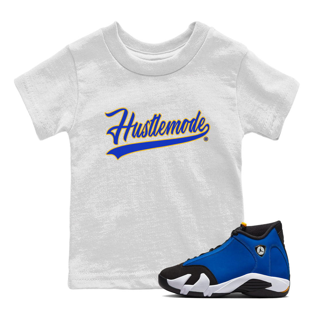 Hustle Mode Kids Tops - Air Jordan 14 Laney