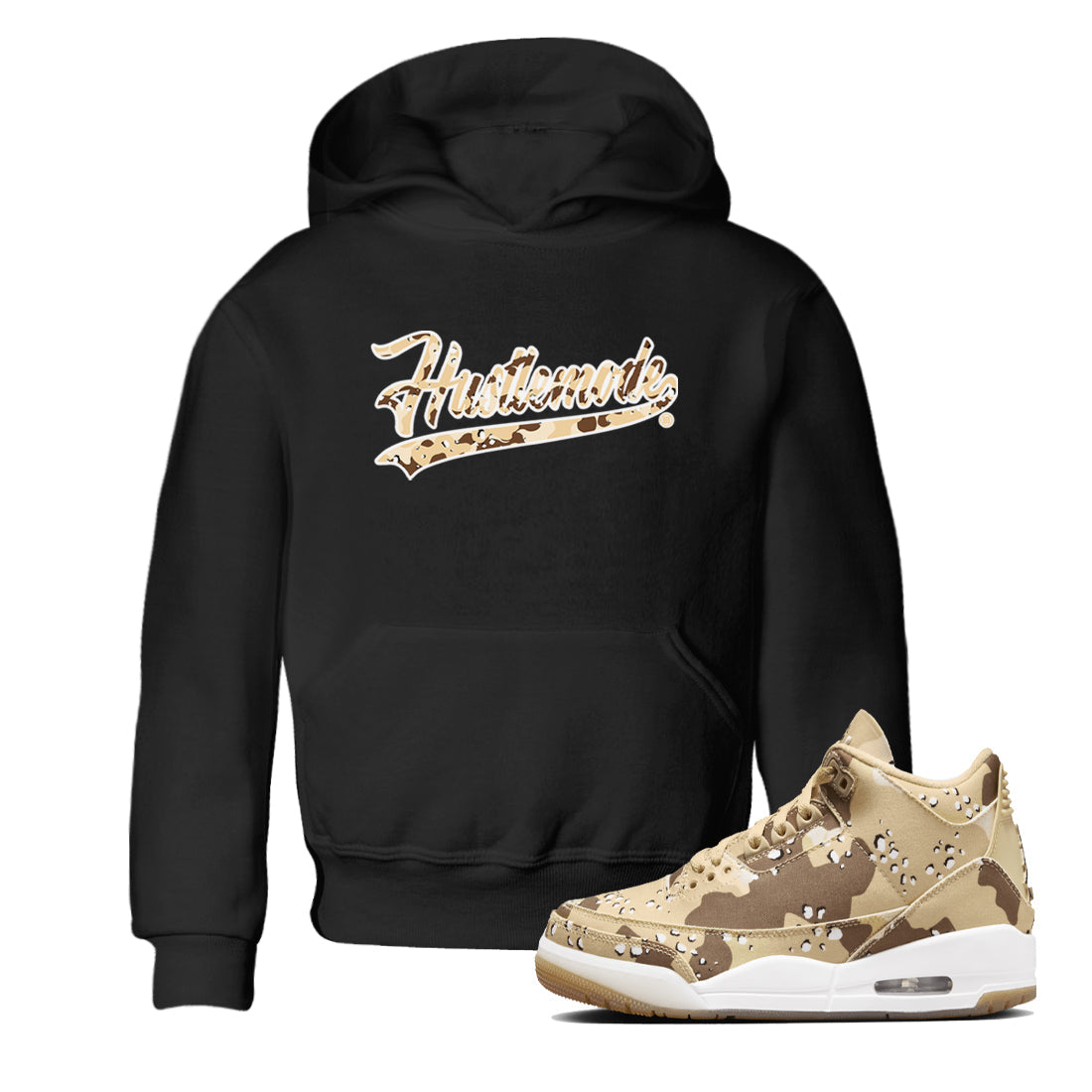 Hustle Mode snkmatch Tees Kids - Air Jordan 3 Desert Camo