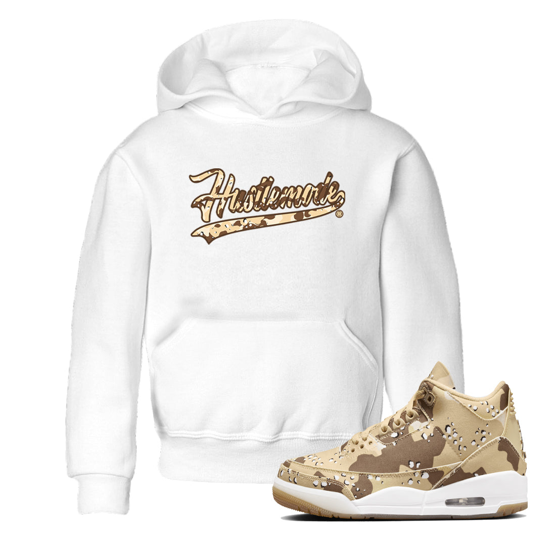 Hustle Mode snkmatch Tees Kids - Air Jordan 3 Desert Camo
