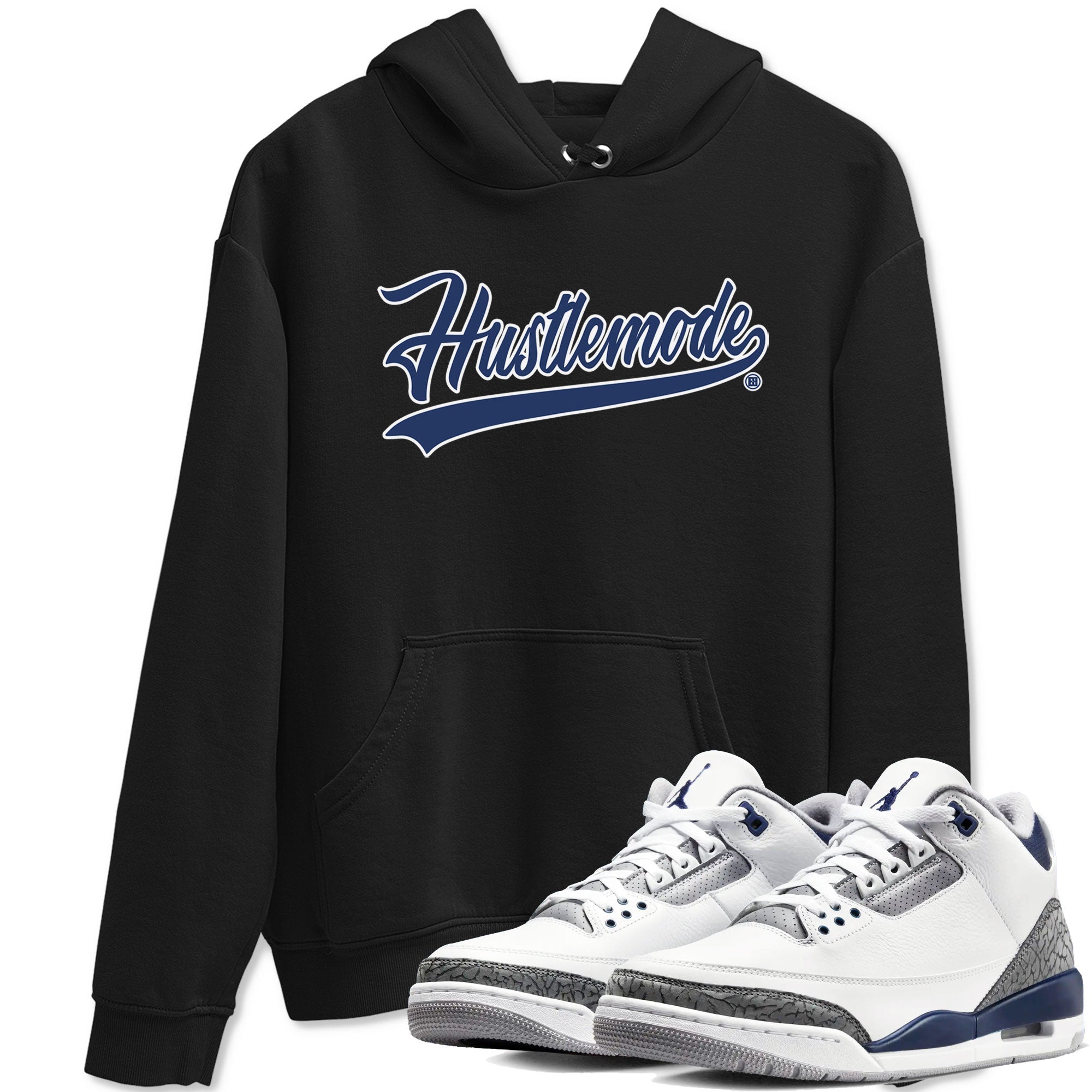 Hustle Mode snkmatch Tees - Air Jordan 3 Midnight Navy 2023
