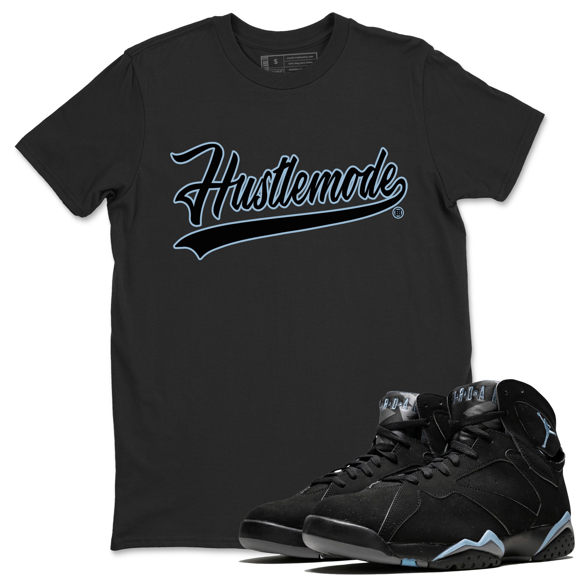 Hustle Mode Unisex Tops - Air Jordan 7 Chambray