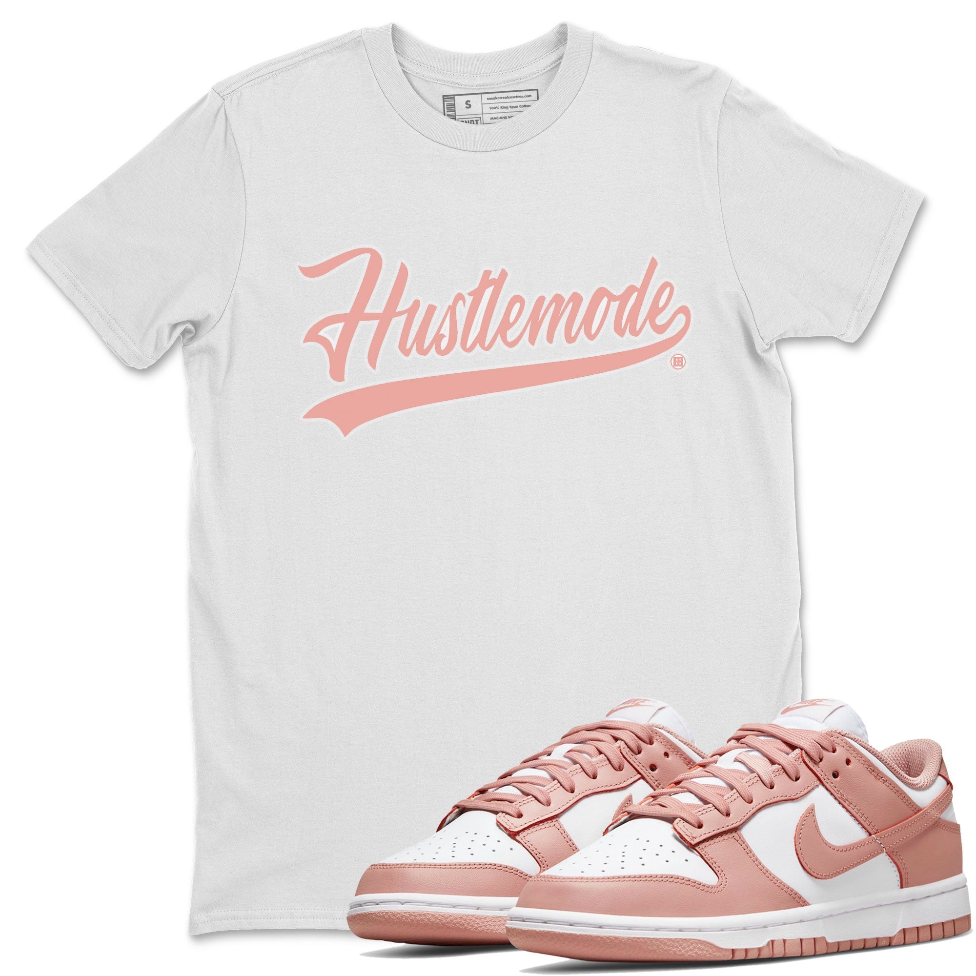 Hustle Mode snkmatch Tee - Dunk Rose Whisper