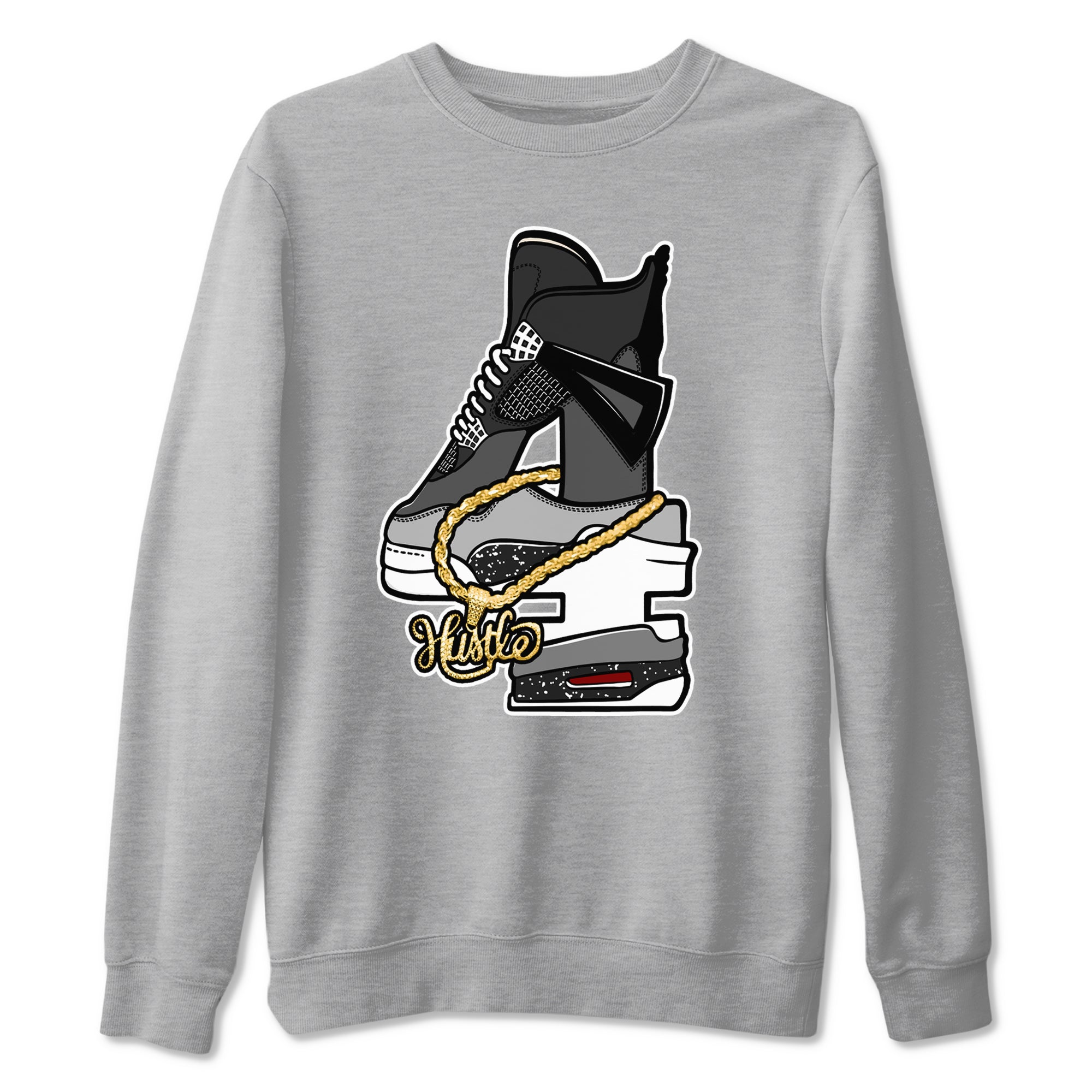 Hustle Number 4 snkmatch Tees - Air Jordan 4 Fear