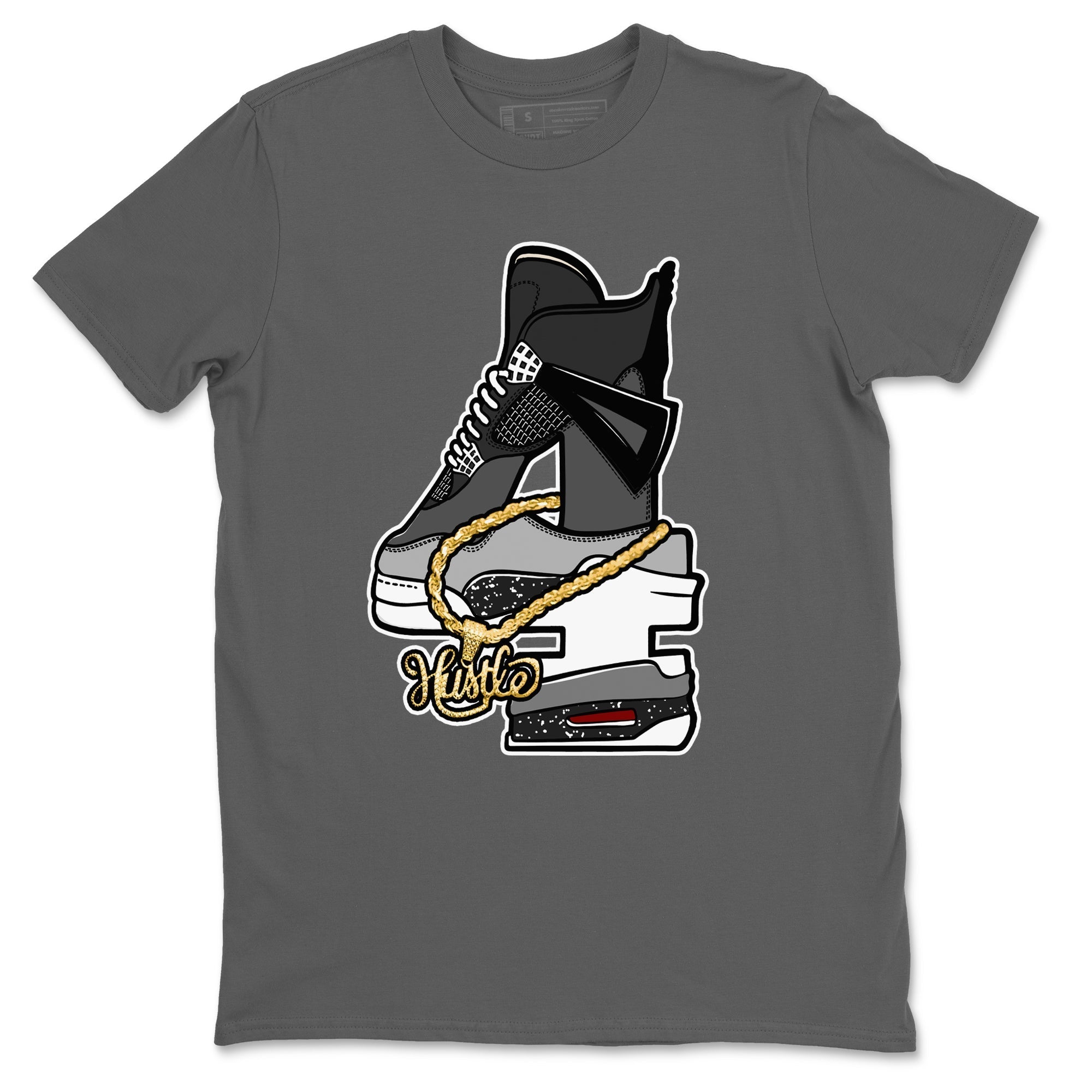 Hustle Number 4 snkmatch Tees - Air Jordan 4 Fear